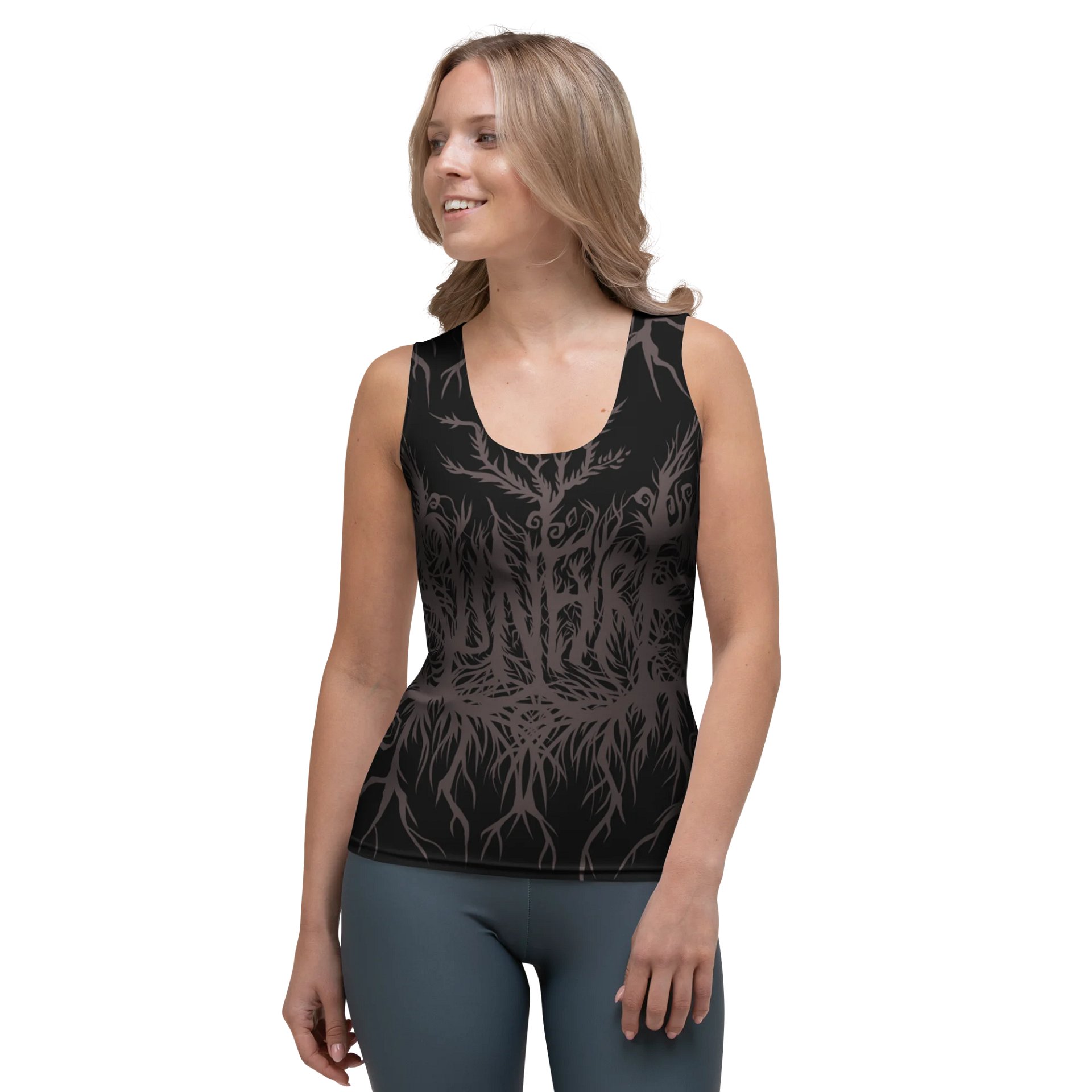 Sunfyre Gray Metal Logo All Over Tank product image (1)