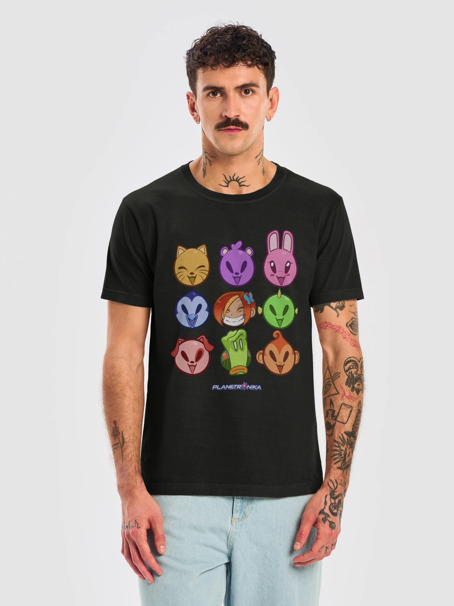 Planetronika Character Grid Graphic Tee - UNISEX product image (2)