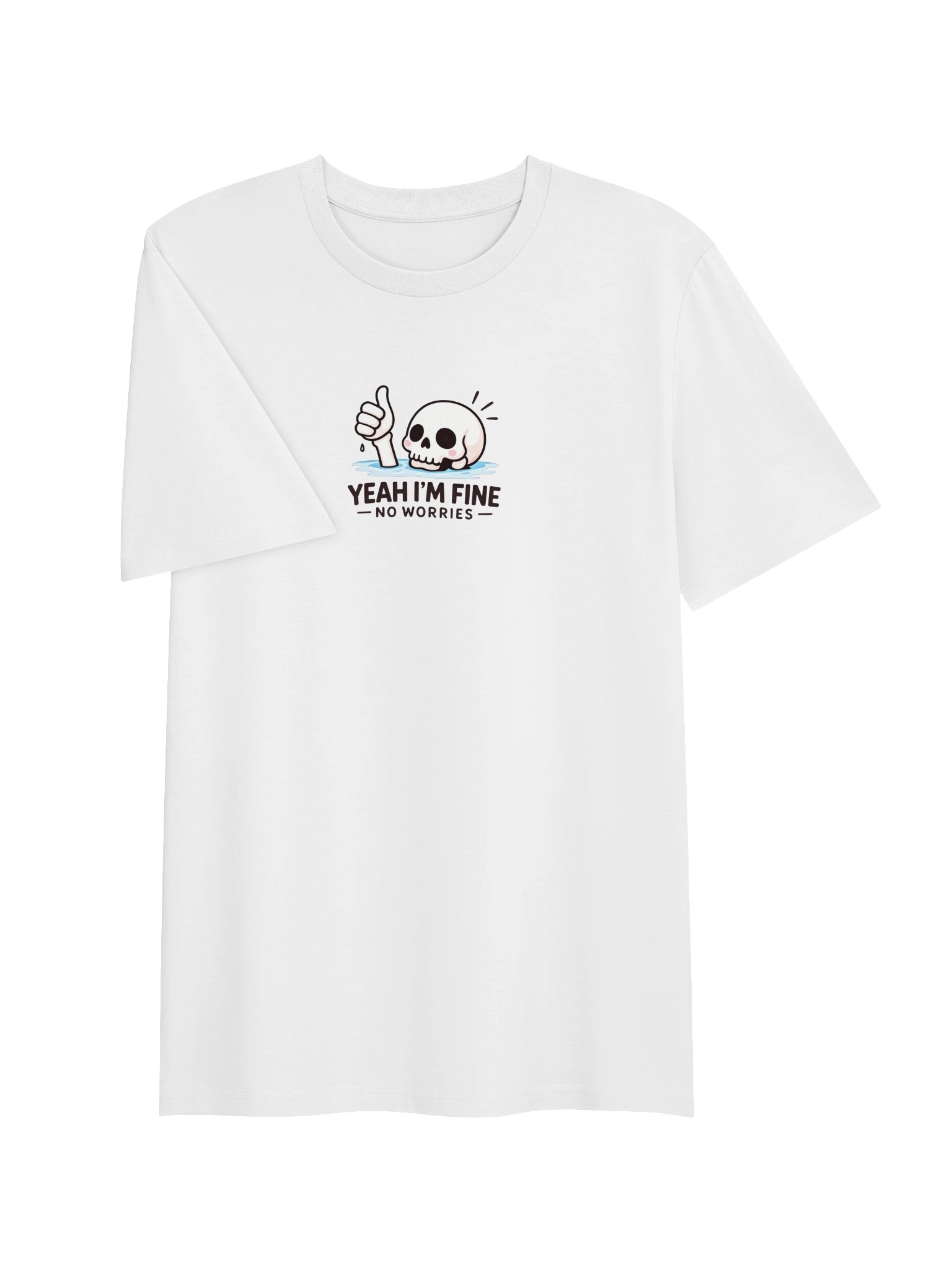 Yeah I’m Fine Skull Thumbs-Up Tee product image (2)