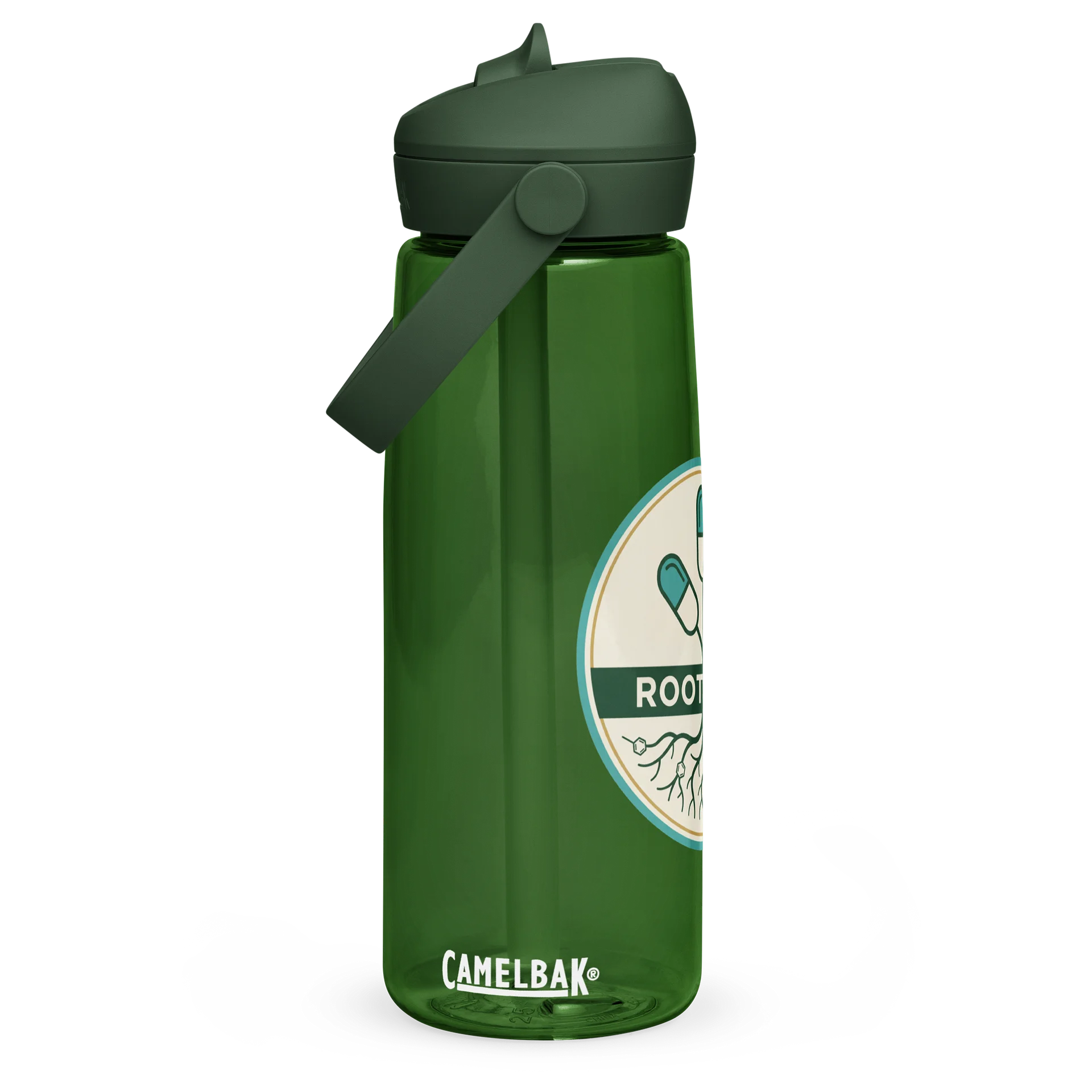 Root to Rx Flip Straw Bottle (Green) product image (1)
