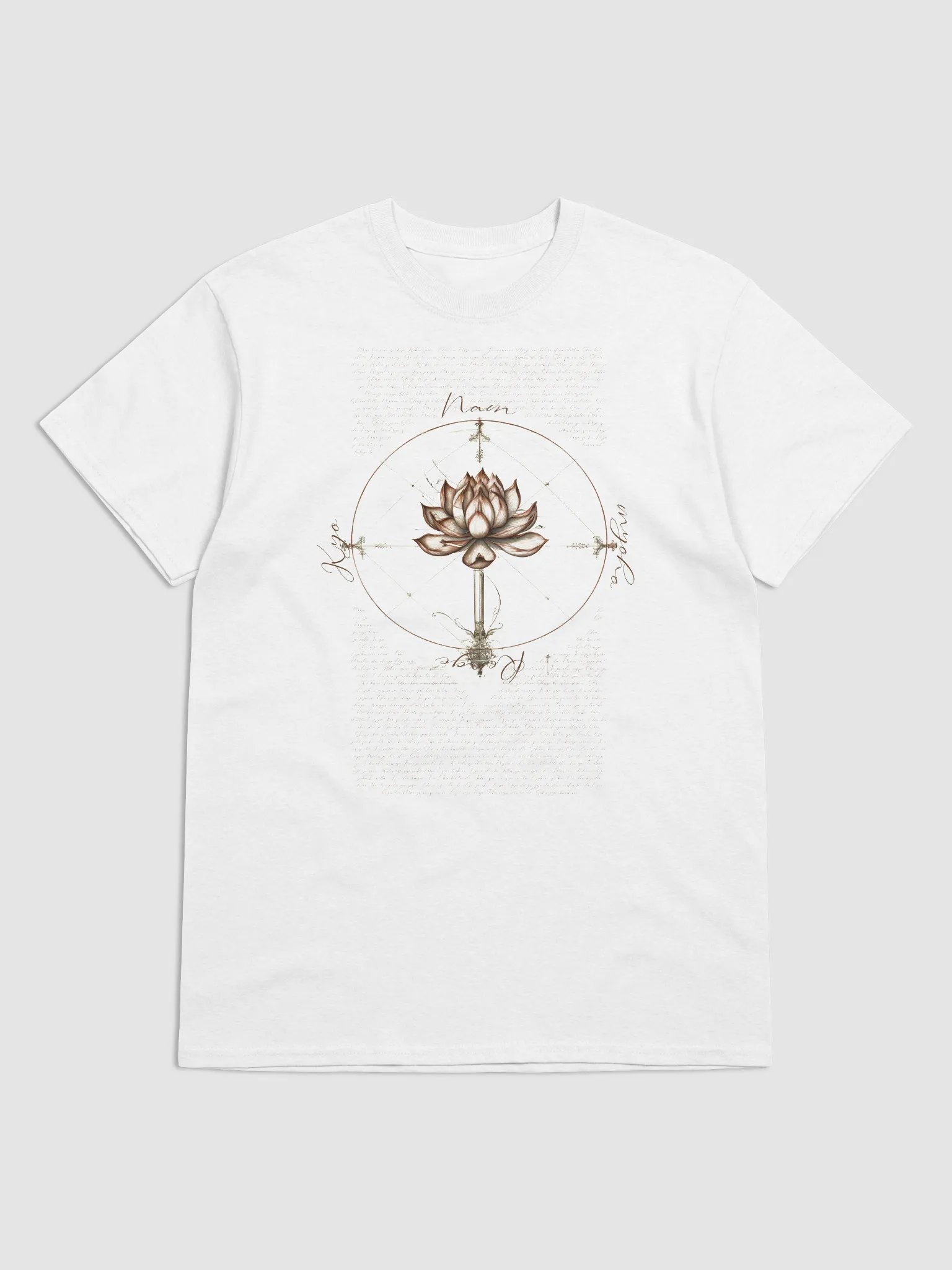 Nam Myoho Renge Kyo: Lotus da Vinci Heavyweight T-Shirt product image (2)