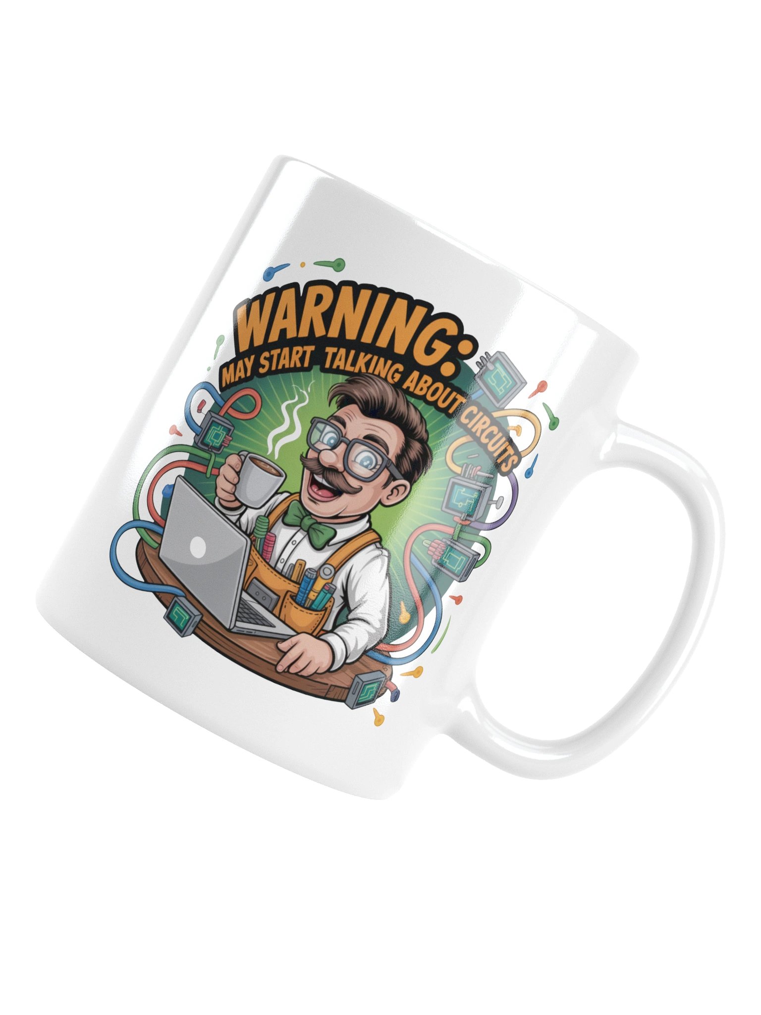 Warning May Start Talking About Circuits Mug – Funny Electrical Engineer Gift product image (16)