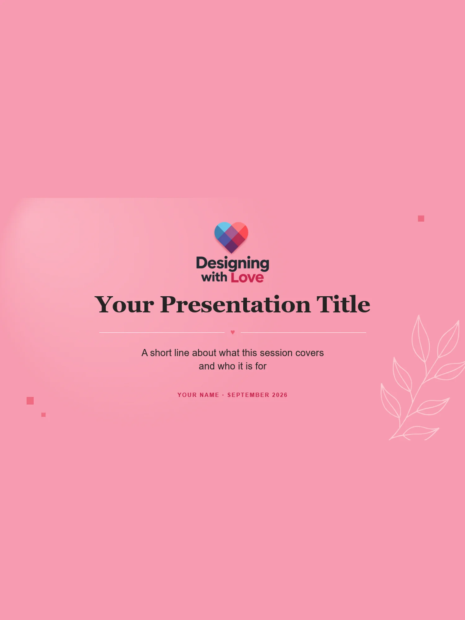 Designing with Love Slide Deck product image (1)