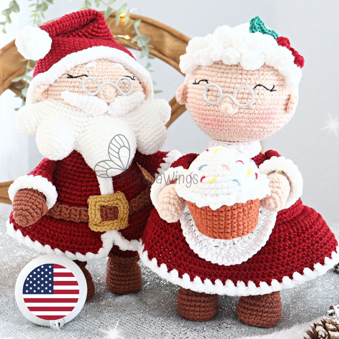 Santa and Mrs. Claus Amigurumi Pattern (Digital Download) product image (1)