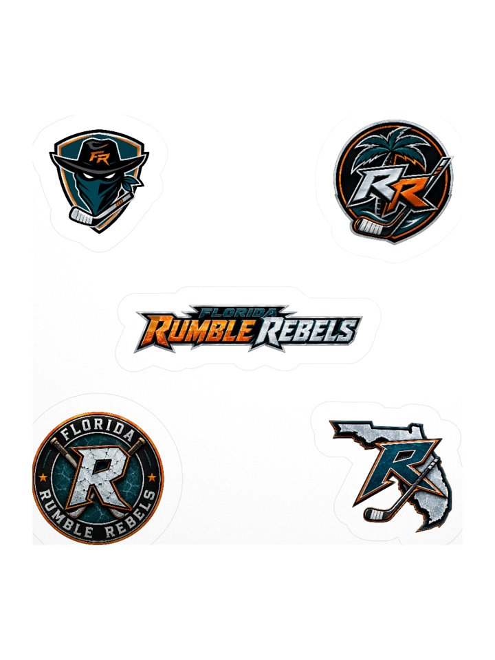 Florida Rumble Rebels Kiss Cut Sticker Set product image (3)