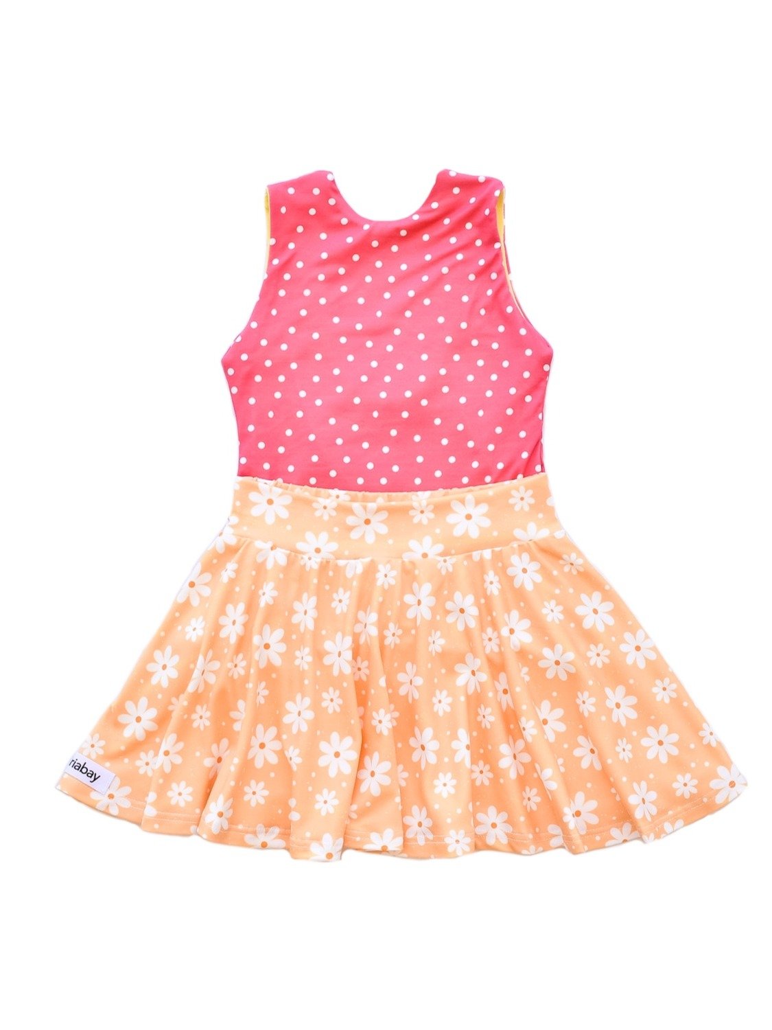 Pink Polka Dot & Yellow Reversible Fitted Top product image (4)