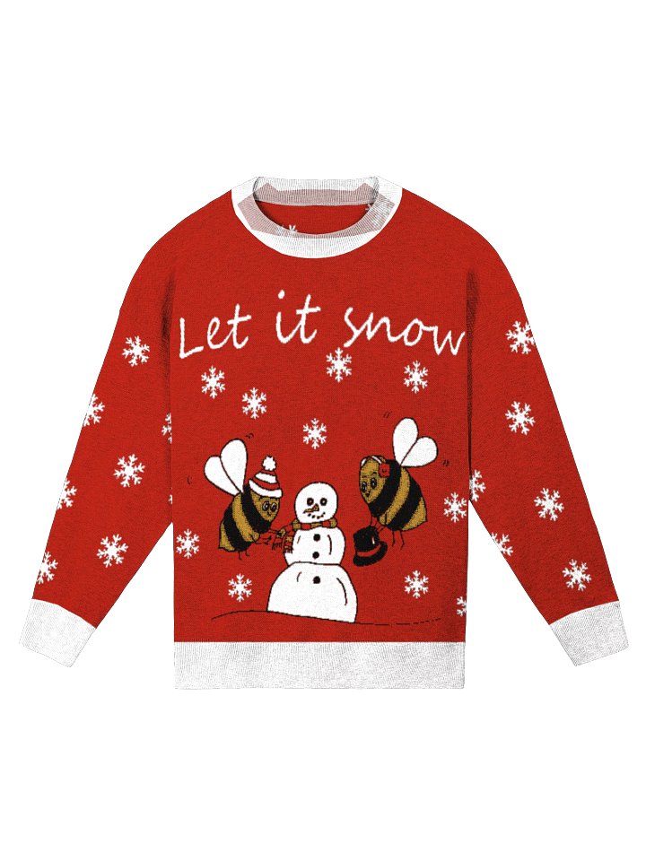 Let It Snow Relaxed Fit Christmas Sweater product image (1)