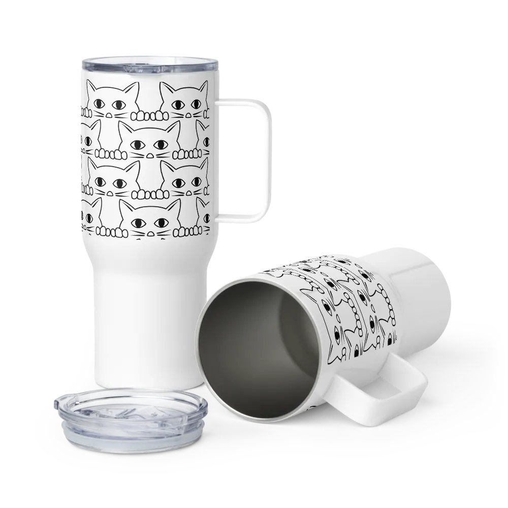 Peeping Kitten 25 oz Travel Mug product image (12)