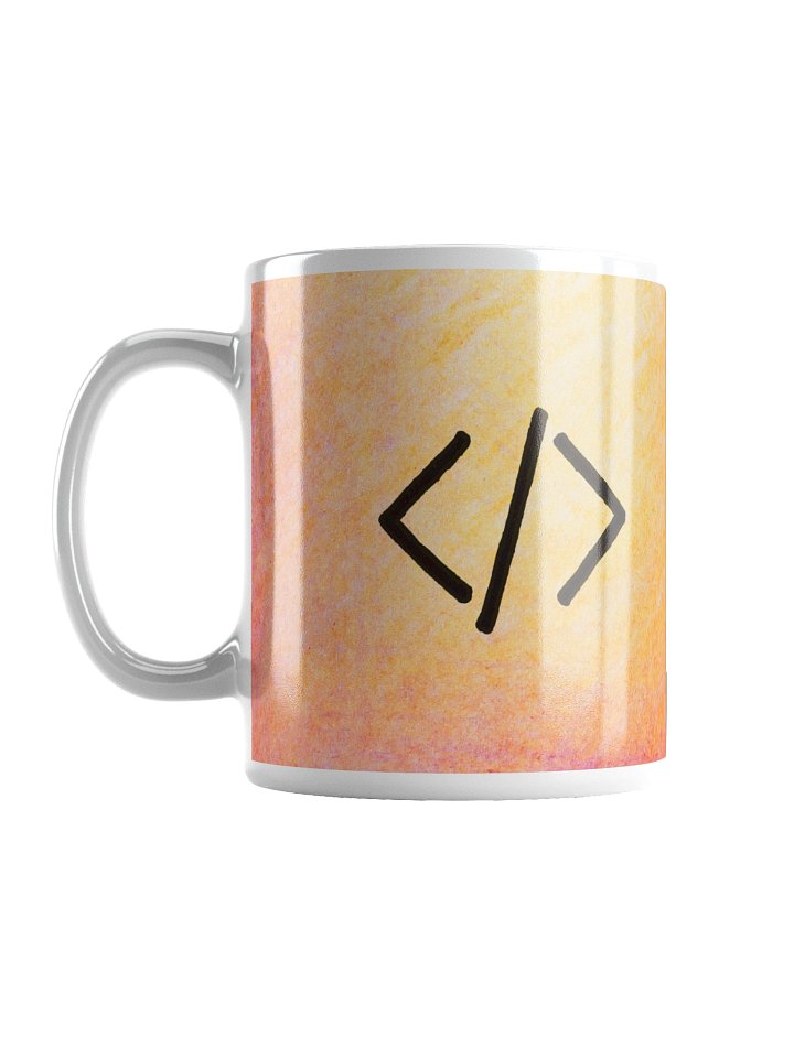 Code Tags Developer Mug (Peach) product image (1)