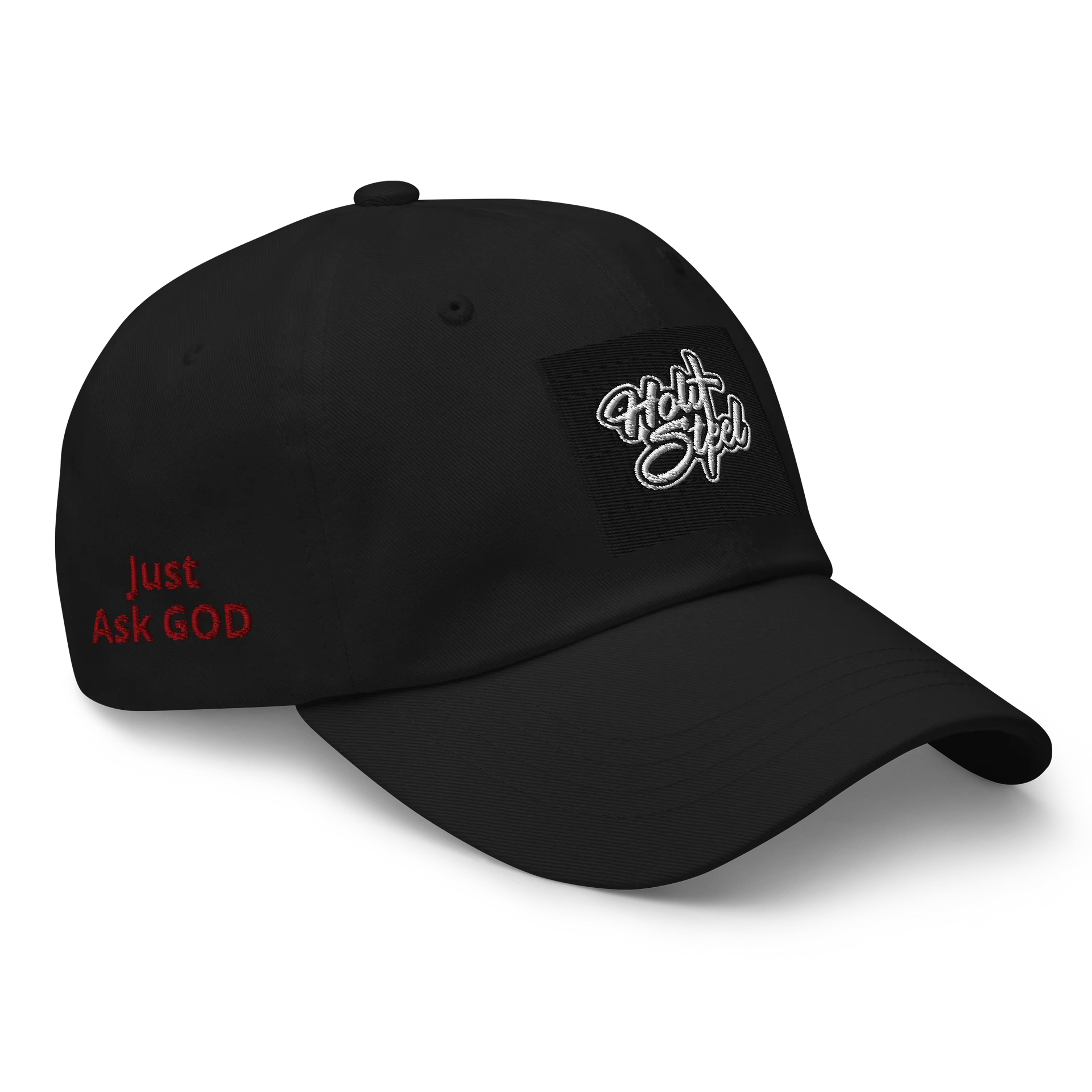 Holy Steel Cursive Dad Hat product image (2)