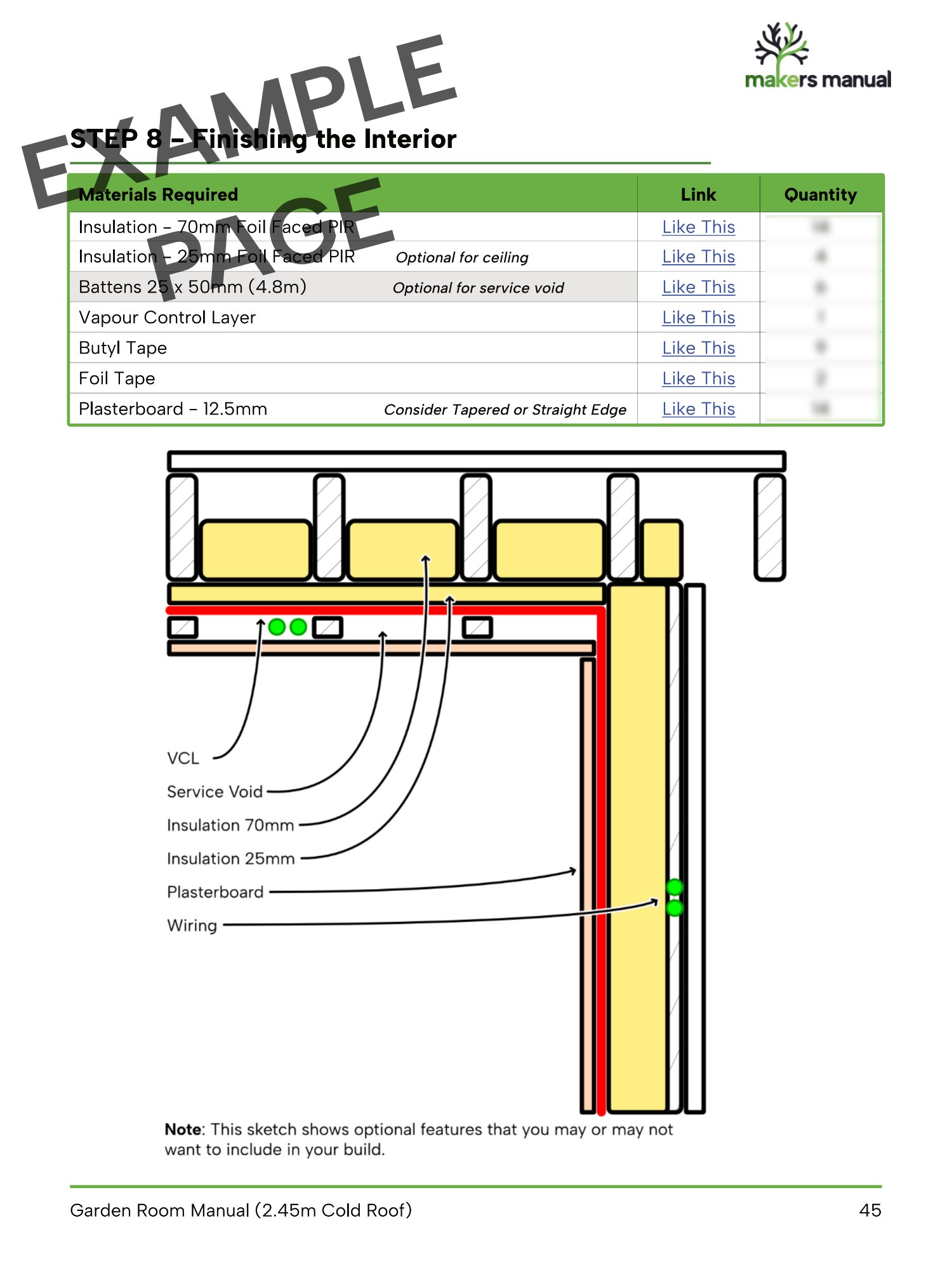 Garden Room - Cold Roof 2.45m | Digital Plans product image (11)