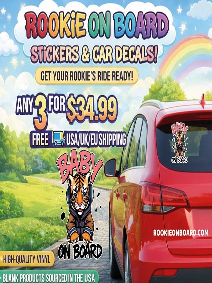 Cool Tiger Urban Style Car Decal - 5x5 Premium Vinyl Sticker - Streetwear Inspire Tiger with Headphones Graphic for Cars and Jeeps product image (2)