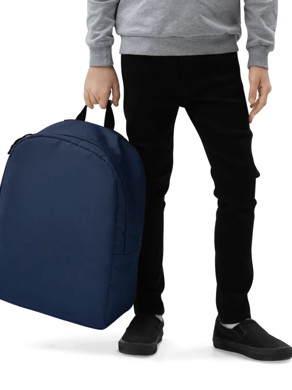 Customizable Minimalist Blue Backpack product image (4)