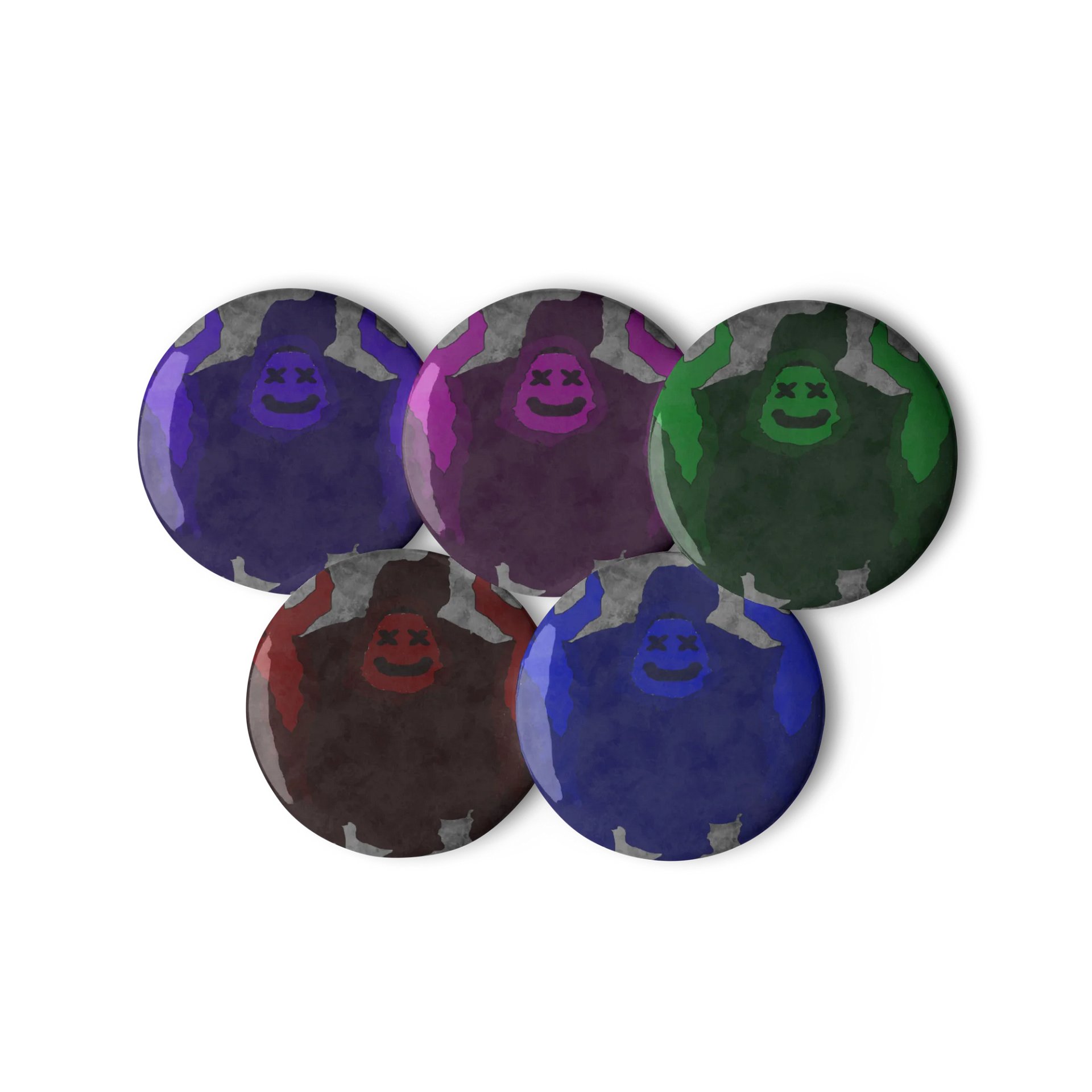 Ghostly Buddies Pin Buttons product image (2)