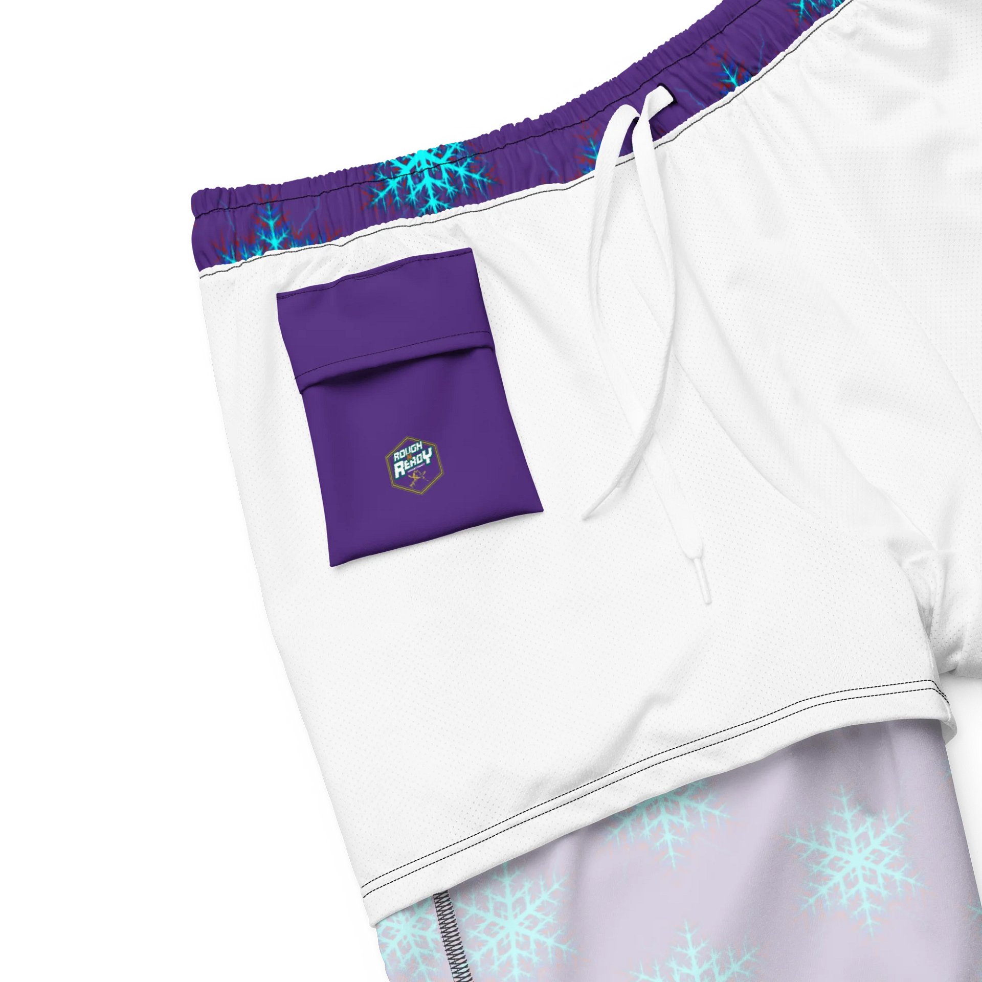 WICKED WINTERS ELECTRIC SNOWFLAKE SWIM SHORTS product image (6)