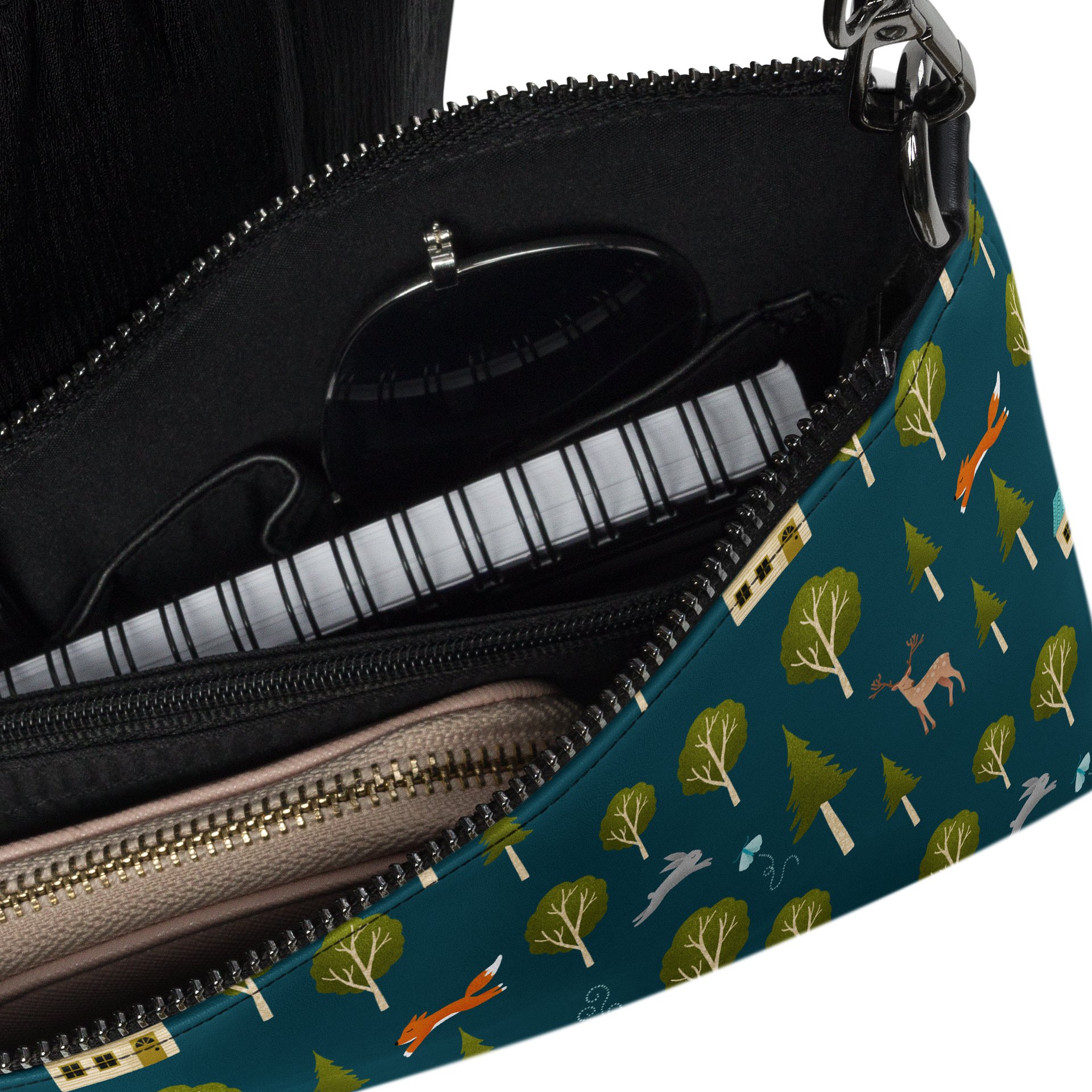 Cozy Cabin and Forest Animals Crossbody Bag product image (6)