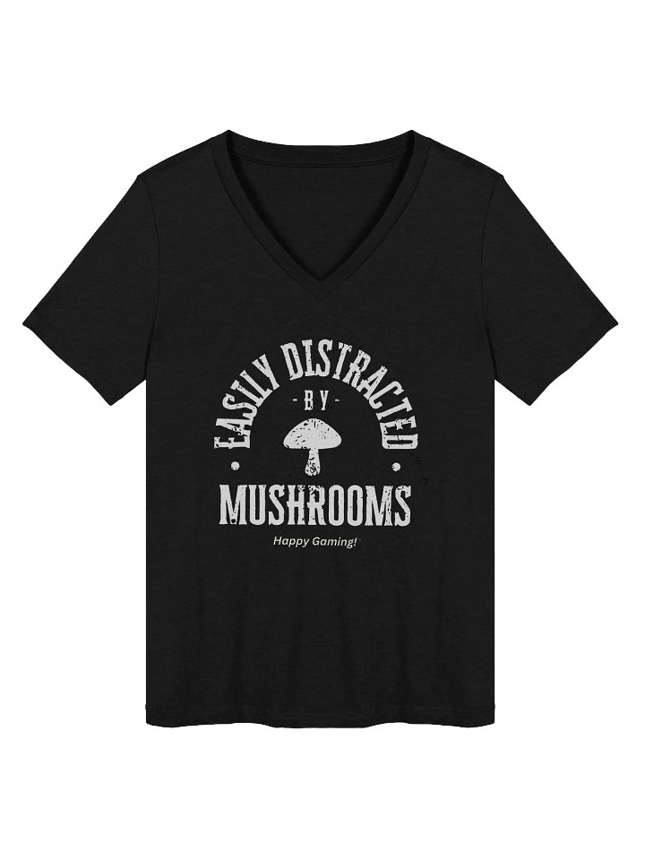 Mushroom Distraction V-Neck Women's Relaxed T-Shirt product image (1)