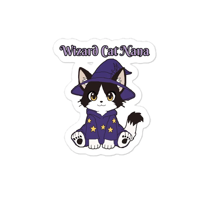 Wizard Cat Nana Vinyl Sticker product image (1)