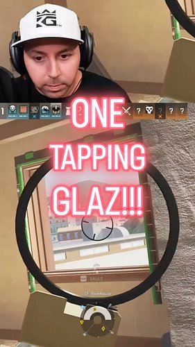 ONE TAPPING GLAZ!!! #rainbowsixsiege #rainbowsix #r6 #r6s #gaming