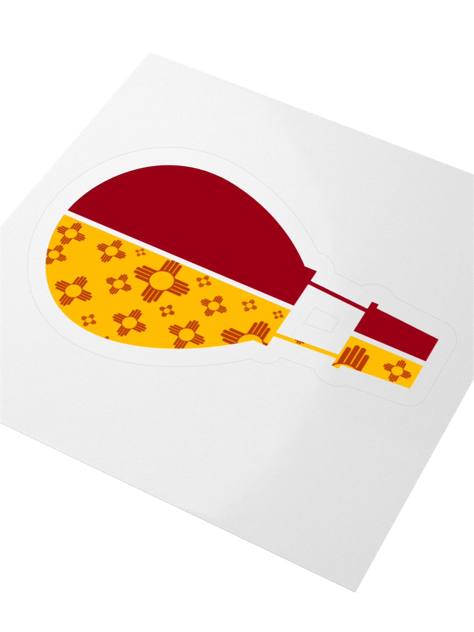 Zia Symbol Hot Air Balloon Kiss Cut Stickers product image (3)