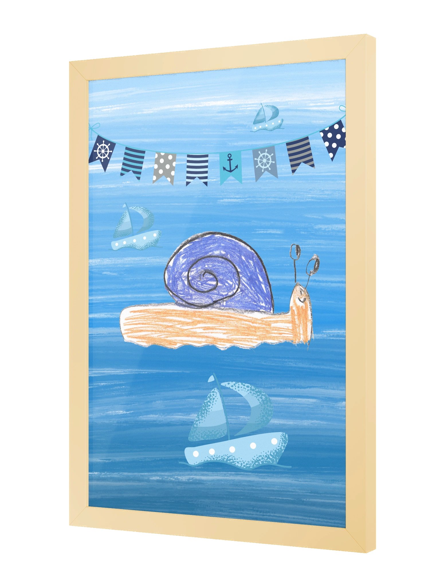 The Sheltered Voyager | The Courageous Snail – Framed Poster product image (2)