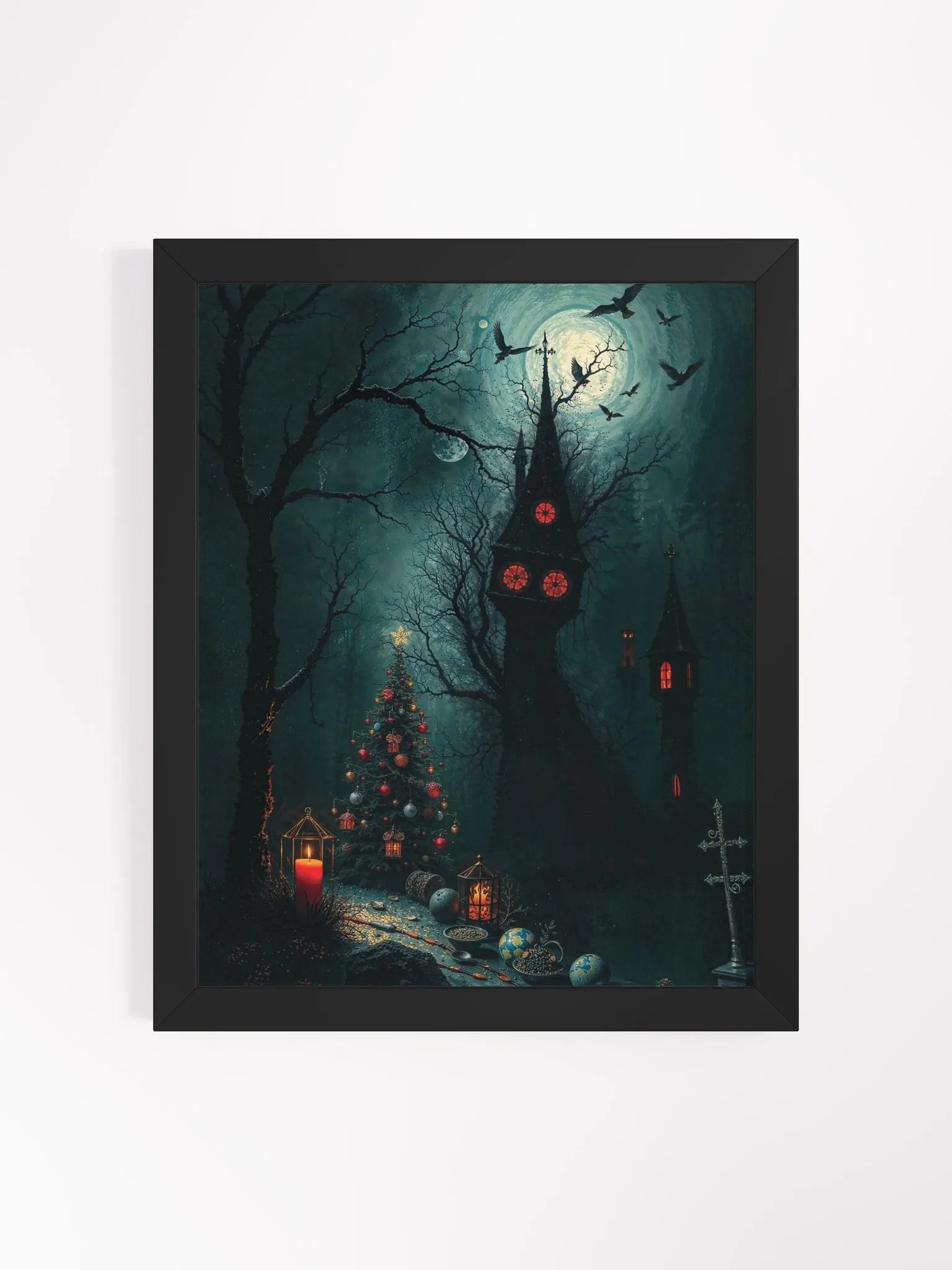 Gothic Christmas Night Framed Print product image (4)
