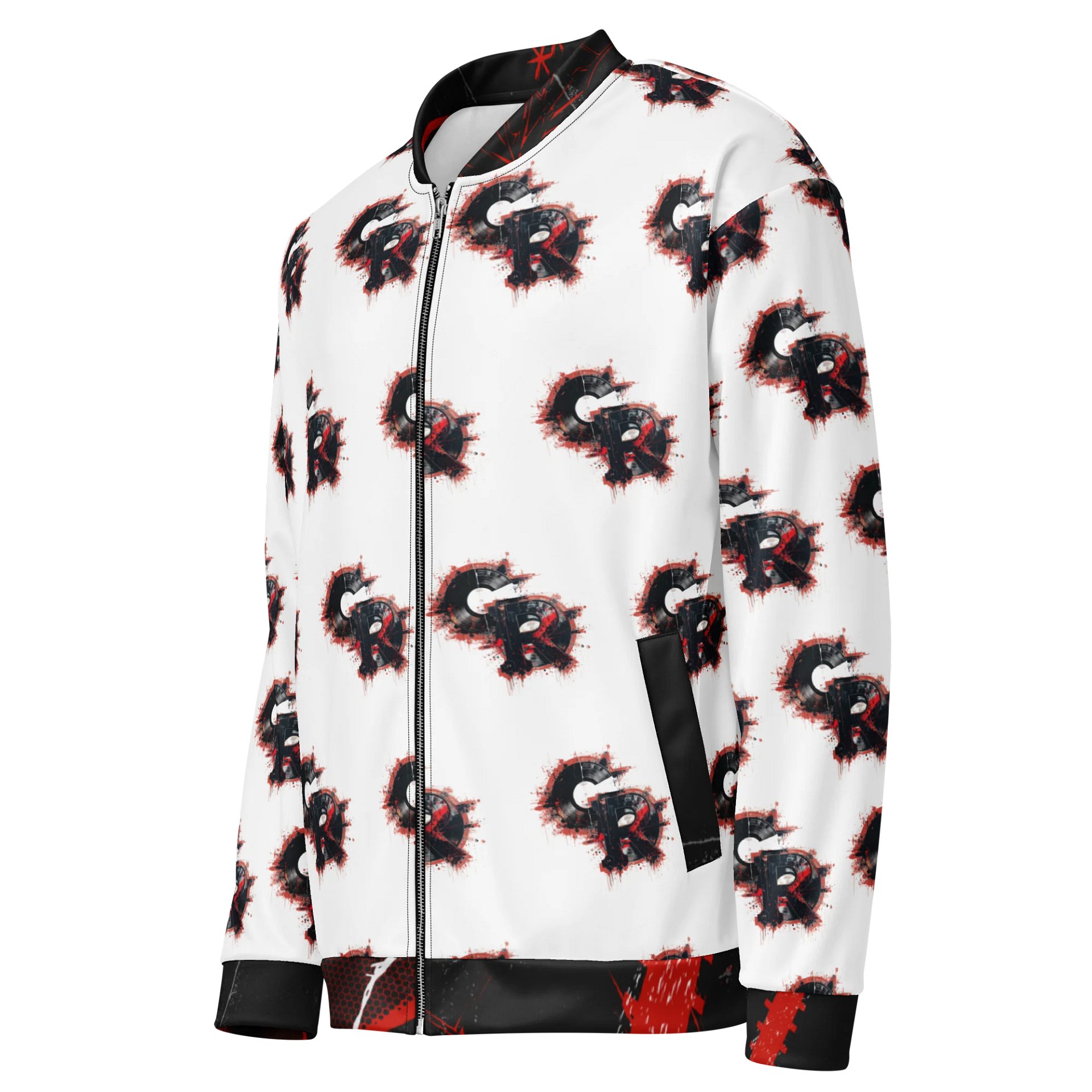 Contusion Records Logo All-Over Bomber Jacket product image (3)