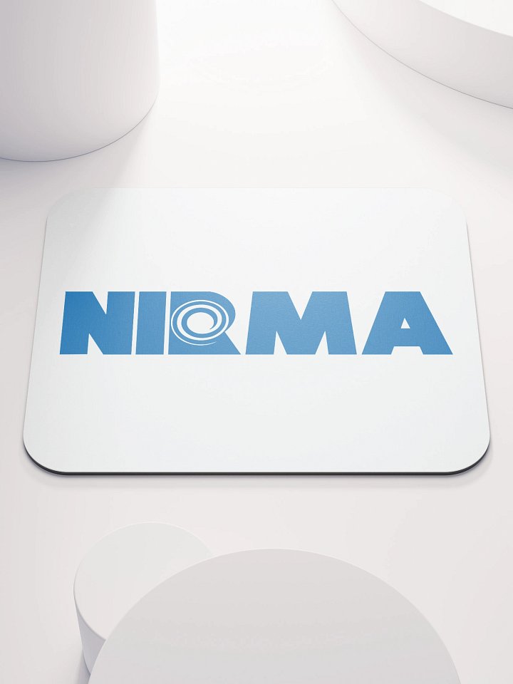 Classic NIRMA Logo Mousepad – Blue on White product image (1)