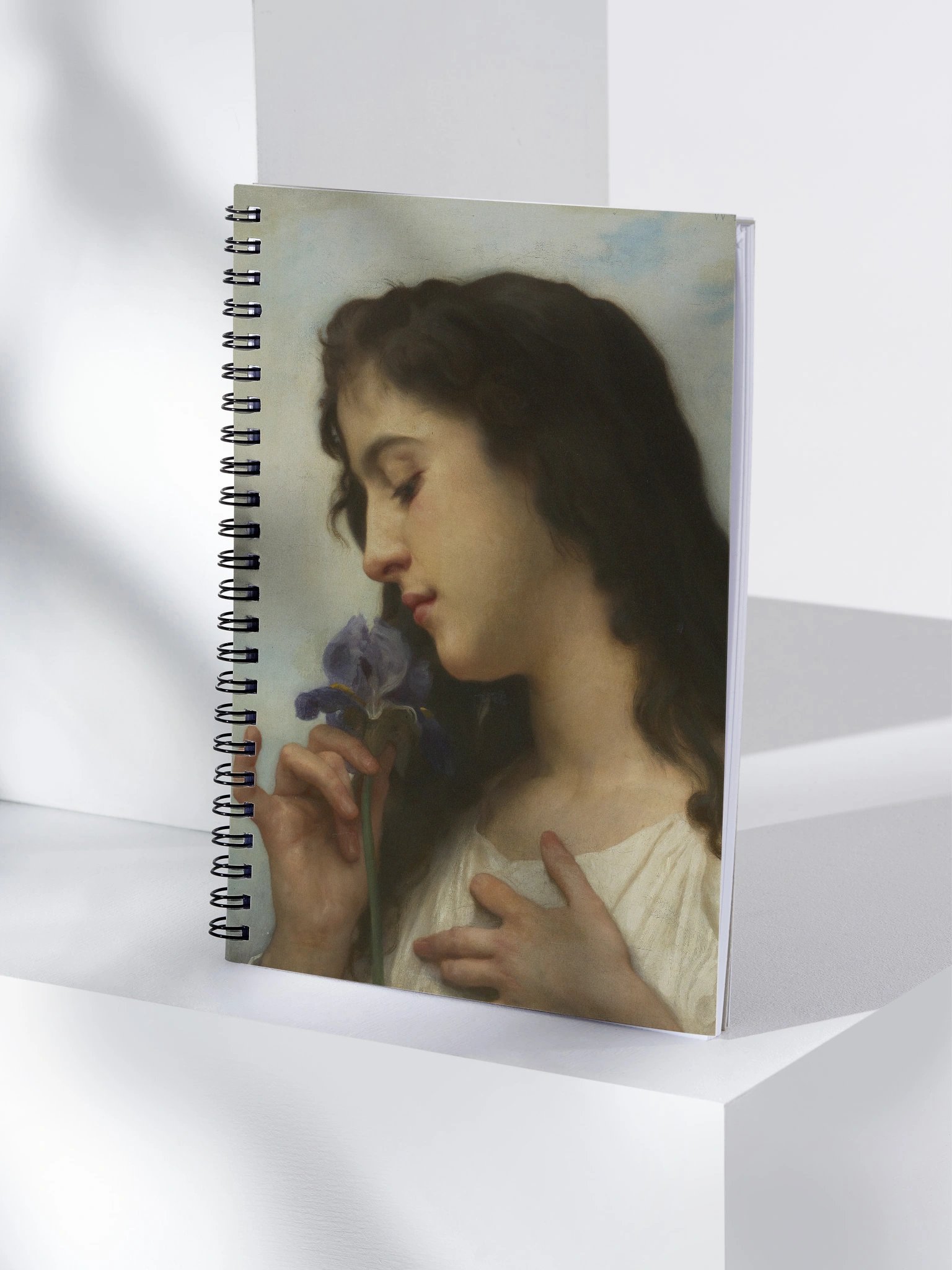 "L'Iris" by William Adolphe Bouguereau Spiral Notebook product image (1)