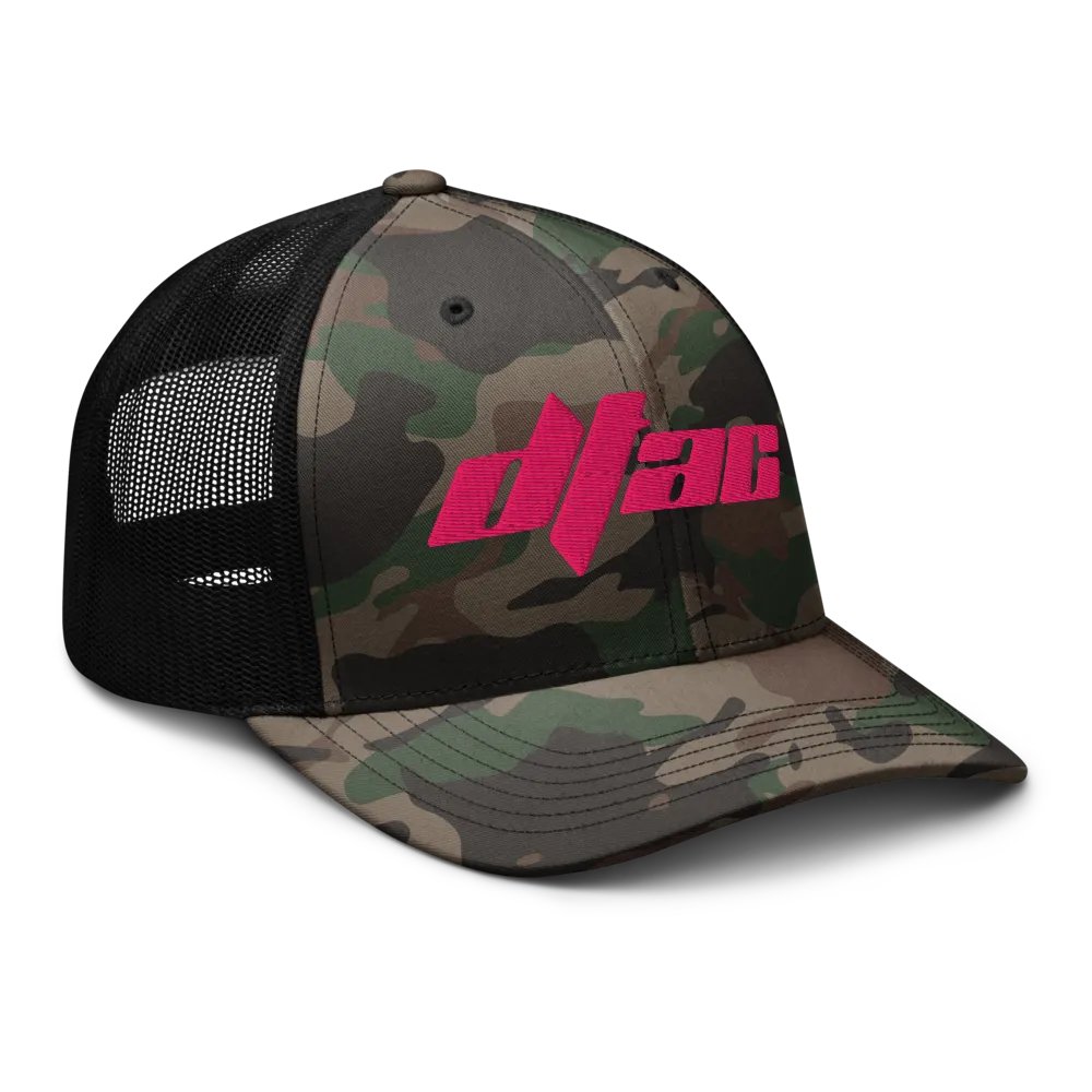 DTAC Pink Stylized Trucker Hat product image (6)