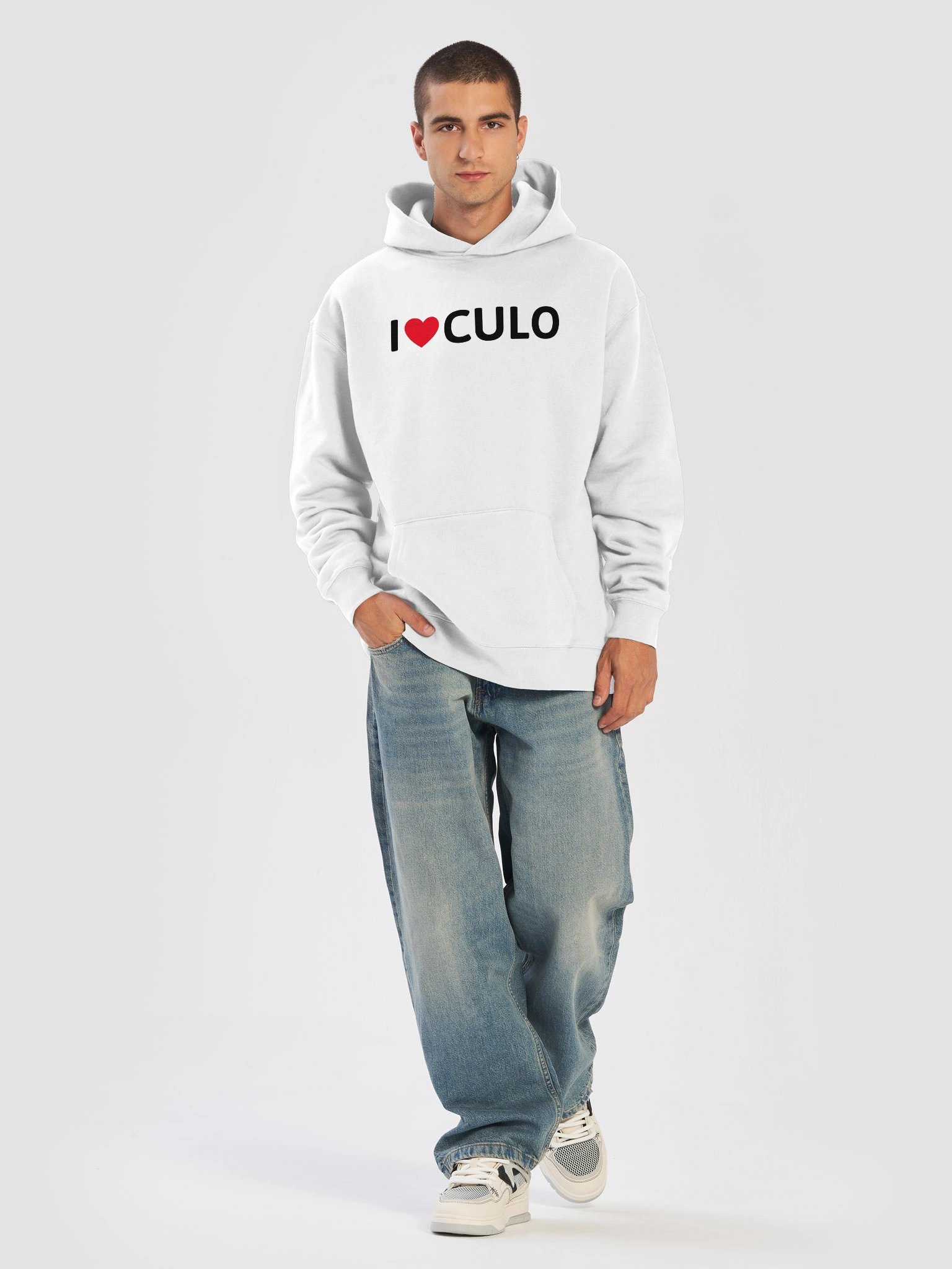 I ♥️ CULO hoodie white product image (5)