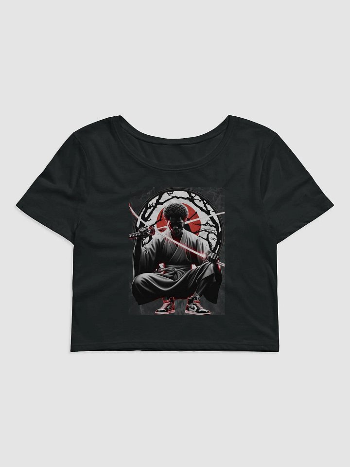 Black Samurai Crop Top Tee product image (1)