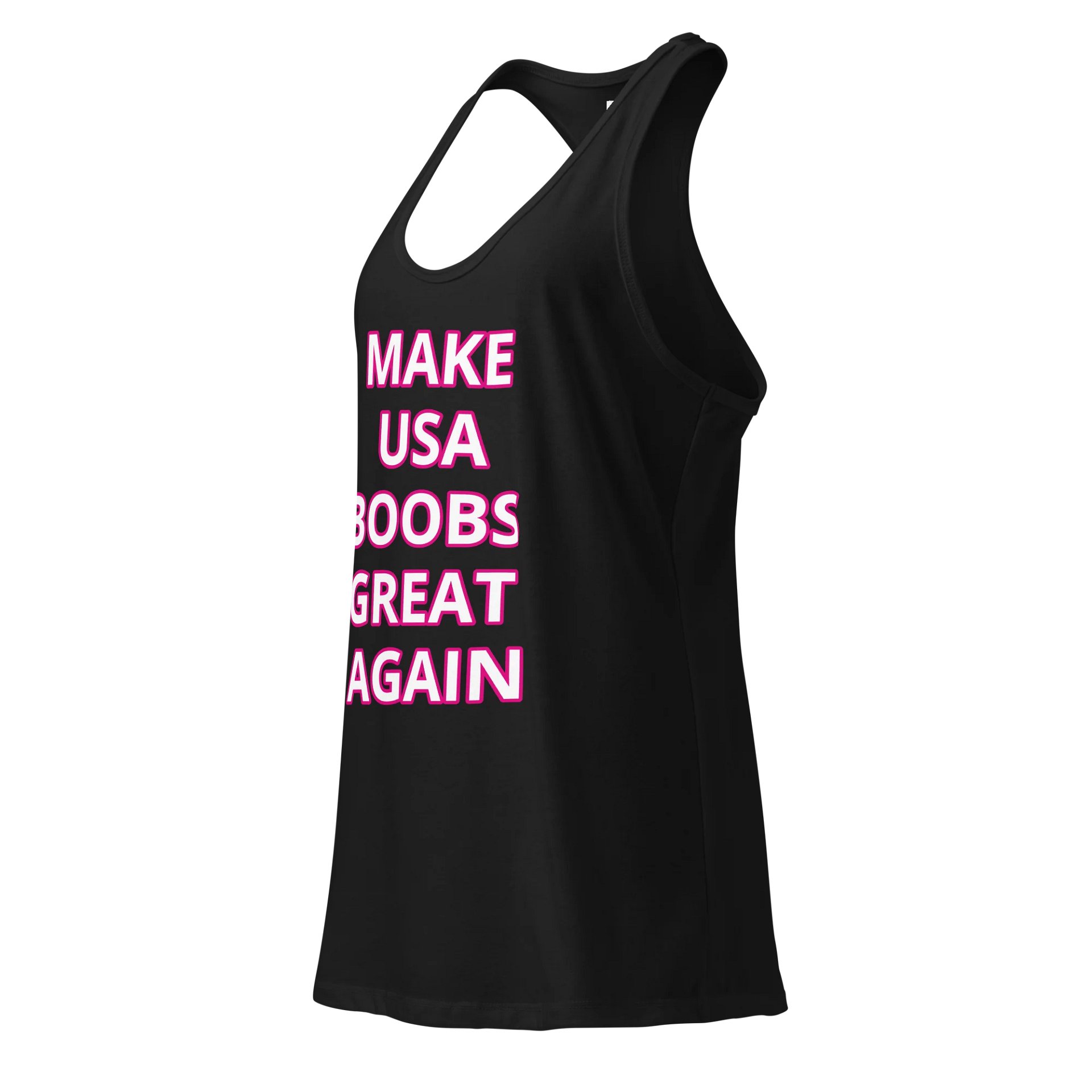 Make USA Boobs Great Again – Funny Slogan Tank product image (3)