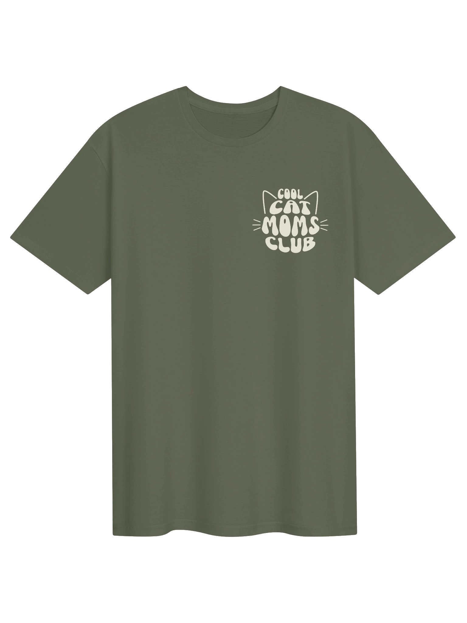 Cool Cat Moms Club 2 (Left Chest and Back Prints) - Unisex Adult Super Soft Lightweight T-shirt product image (2)
