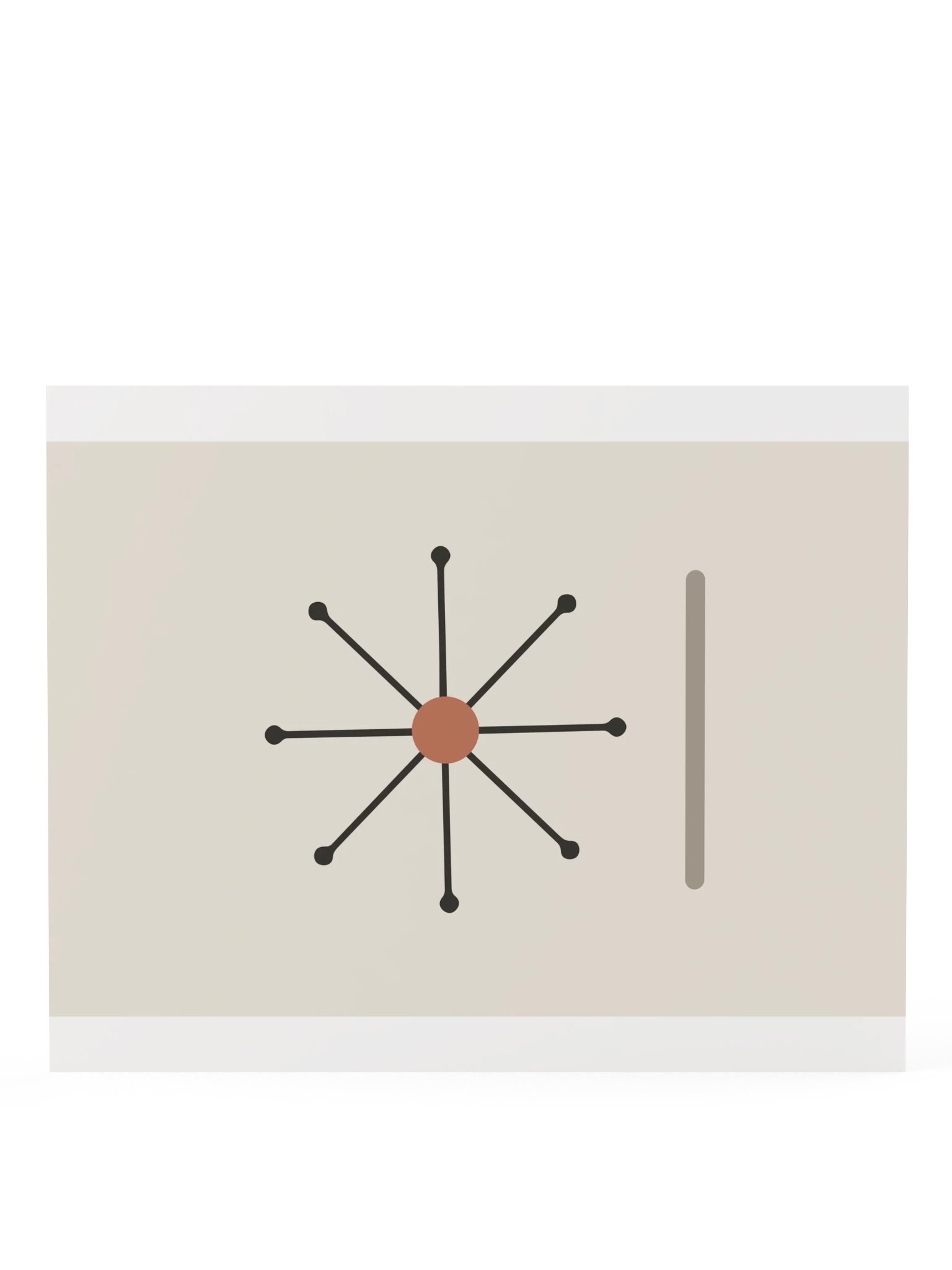 Atomic Starburst Print | Mid Century Bathroom Wall Art product image (8)