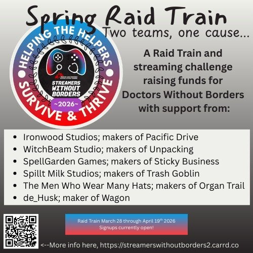 Come Help the Helpers and fundraise for Doctors Without Borders with the Cutie Chaos Champions!

Raid Train Dates: March 28–A...