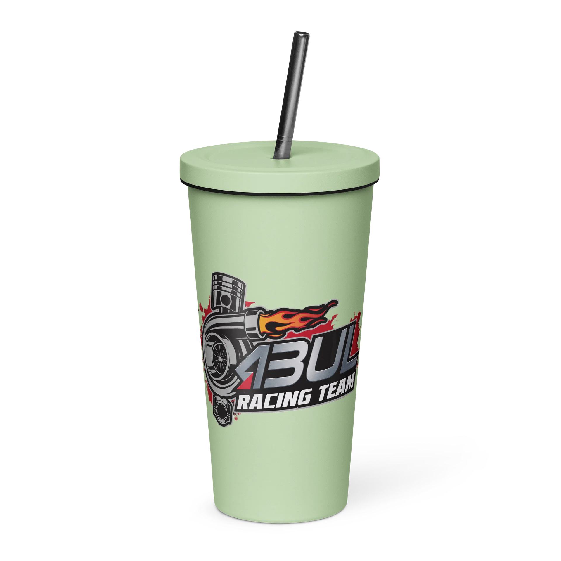 Insulated Tumbler with a Straw spon - Bul Racing Team - MGUomQzqk3I