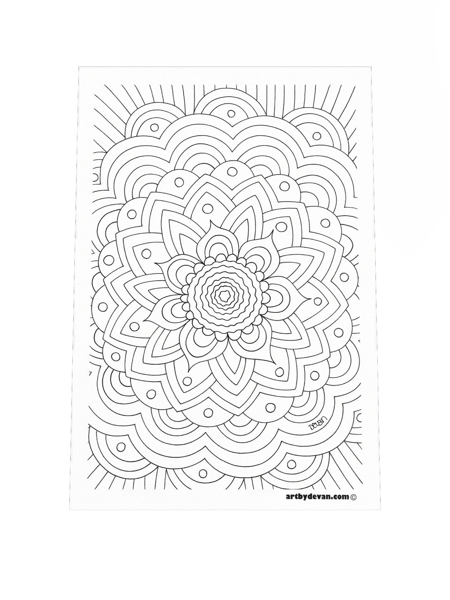 Color Your Own Art: Elaborate Mandala product image (1)