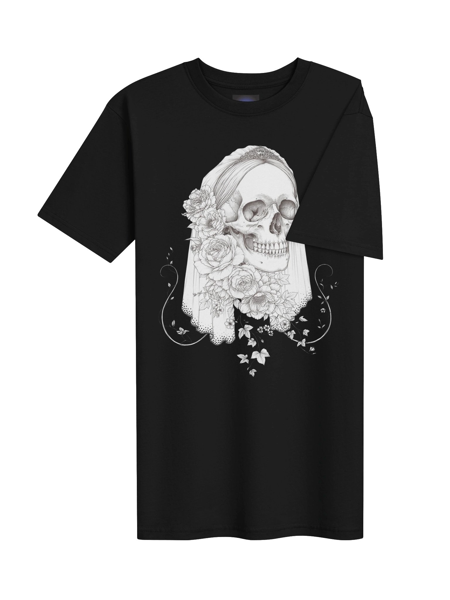 The Ivy Shroud // Veiled Skull Heavyweight Tee product image (6)
