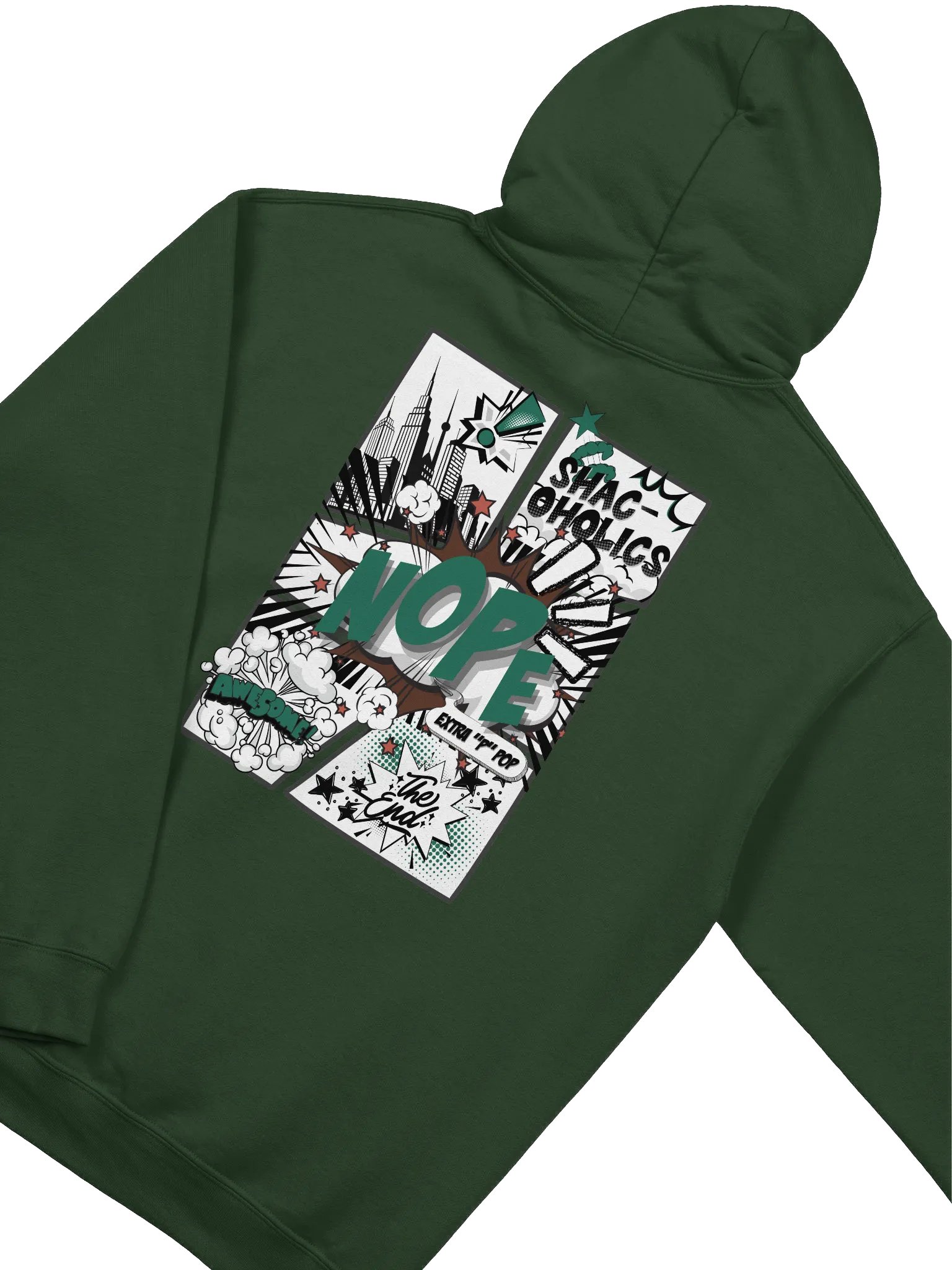 Explosive Dark Green NoPe Shac-oholics Hoodie product image (4)