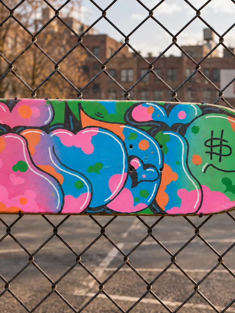 Bubble Flip #2 — Original Hand-Painted Skate Deck product image (3)