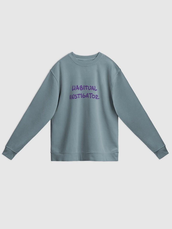 HABITUAL INSTIGATOR (purple design) printed pigment crewneck product image (17)