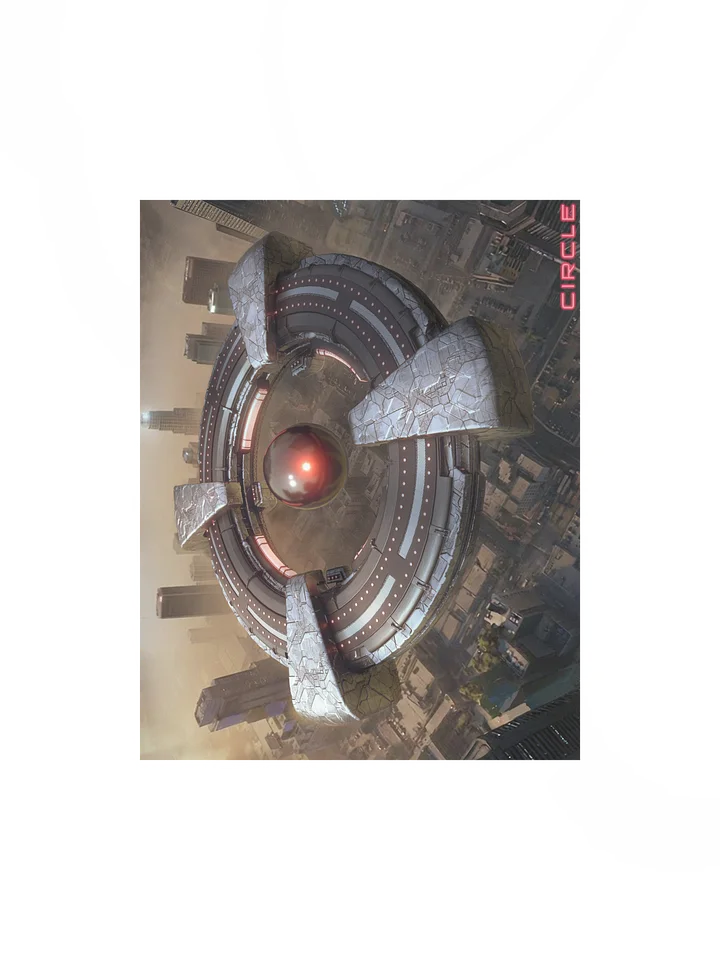 CIRCLE: "Alien Ship" 3D Key Shot (Top View) product image (1)