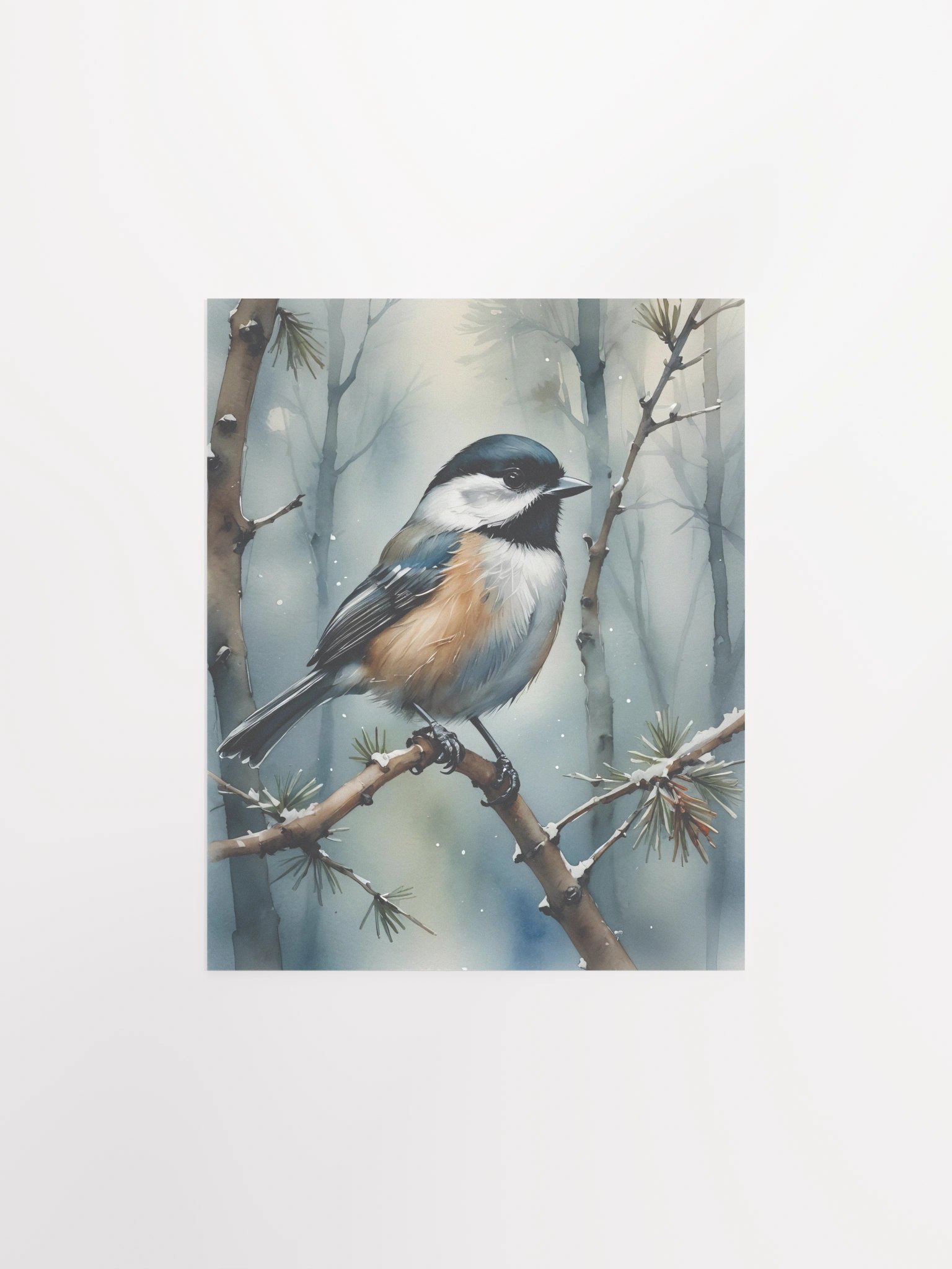 Black-Capped Chickadee Matte Poster product image (2)