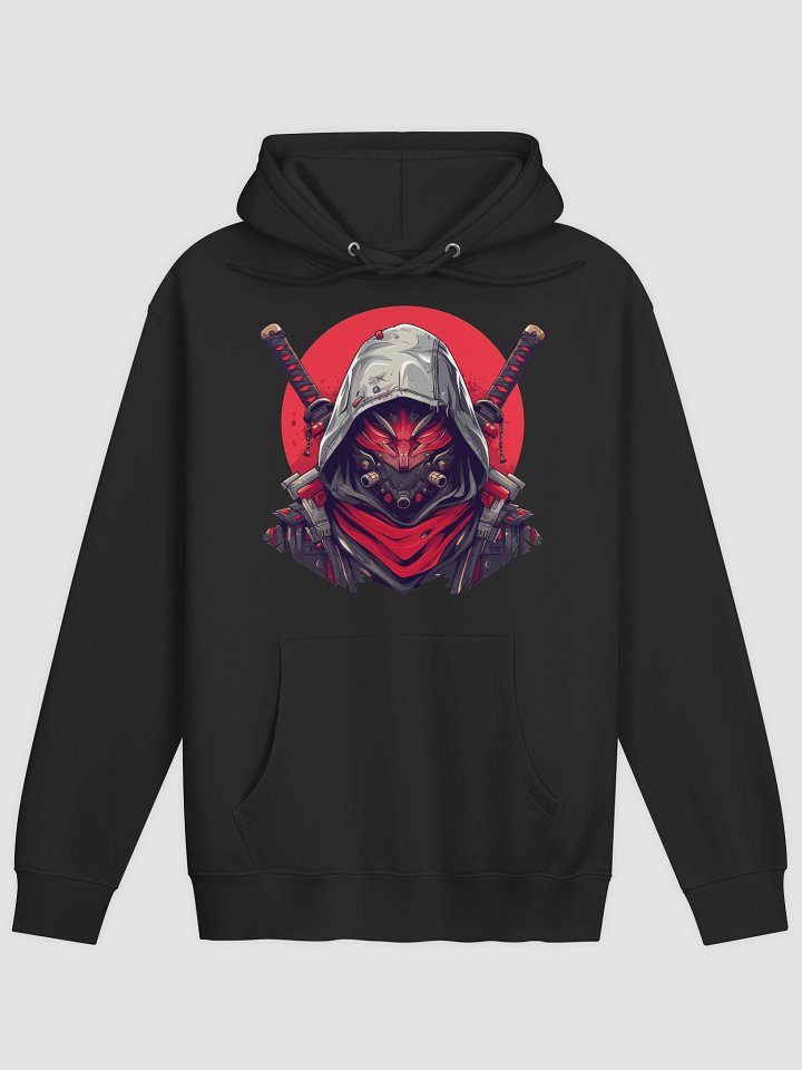 Samurai Ninja Graphic Black Hoodie product image (1)