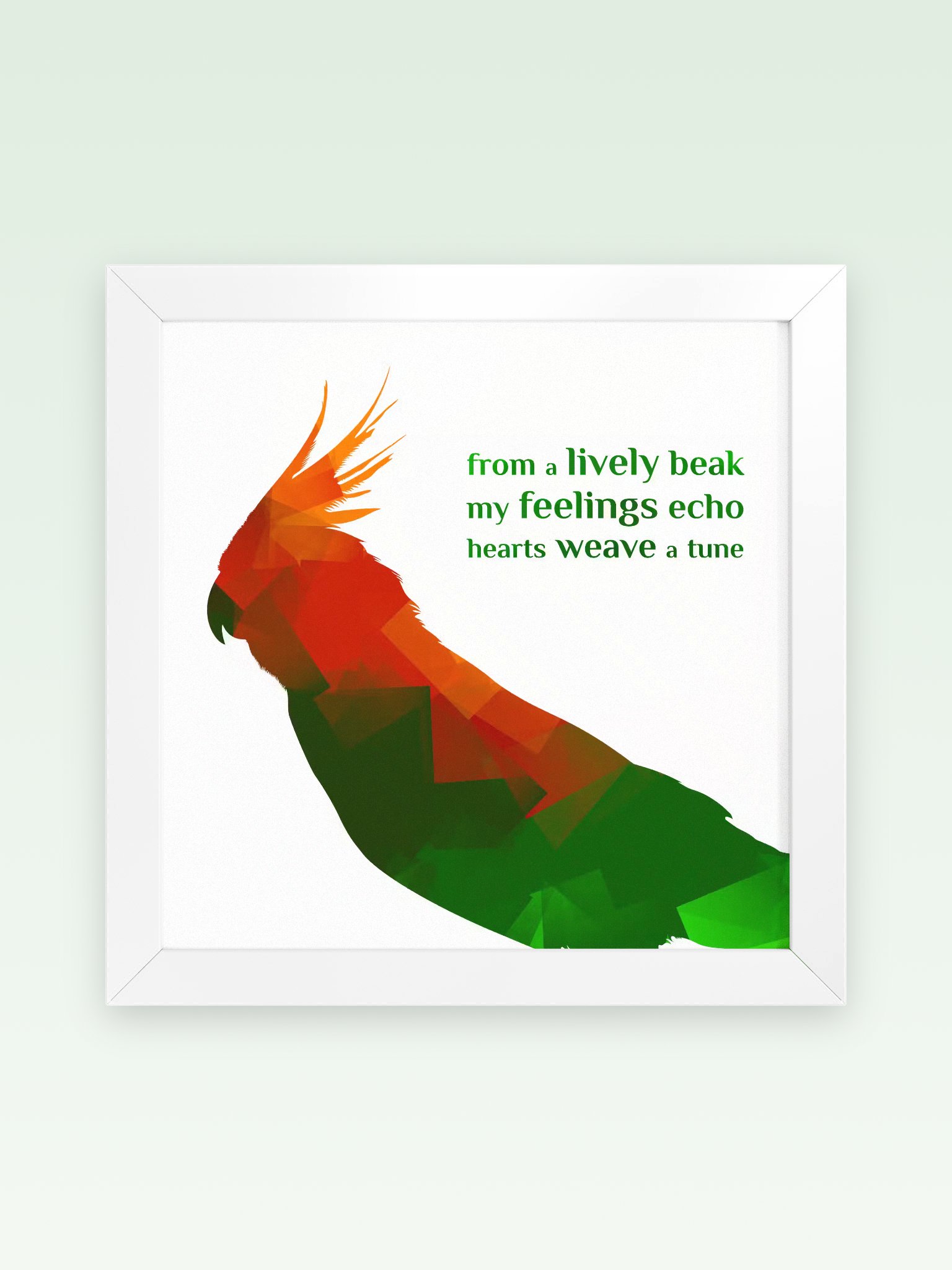 Framed Museum-Quality Poster - Parrot product image (1)