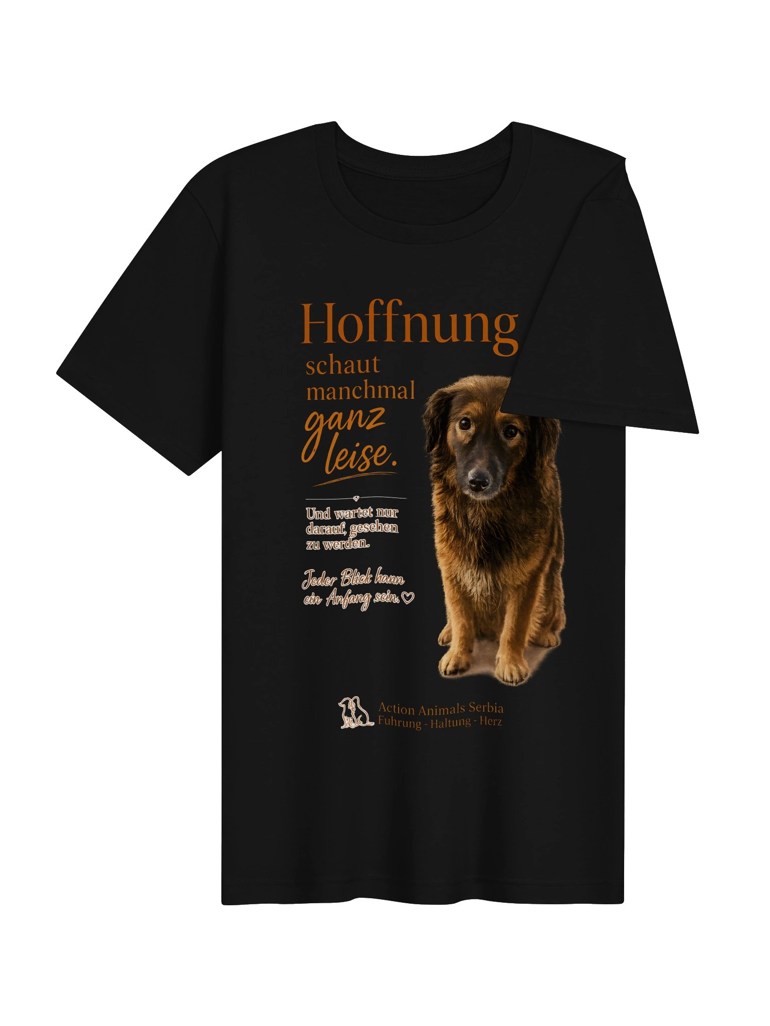 Hoffnung schaut manchmal ganz leise – Bella+Canvas Unisex Supersoft T-Shirt product image (4)
