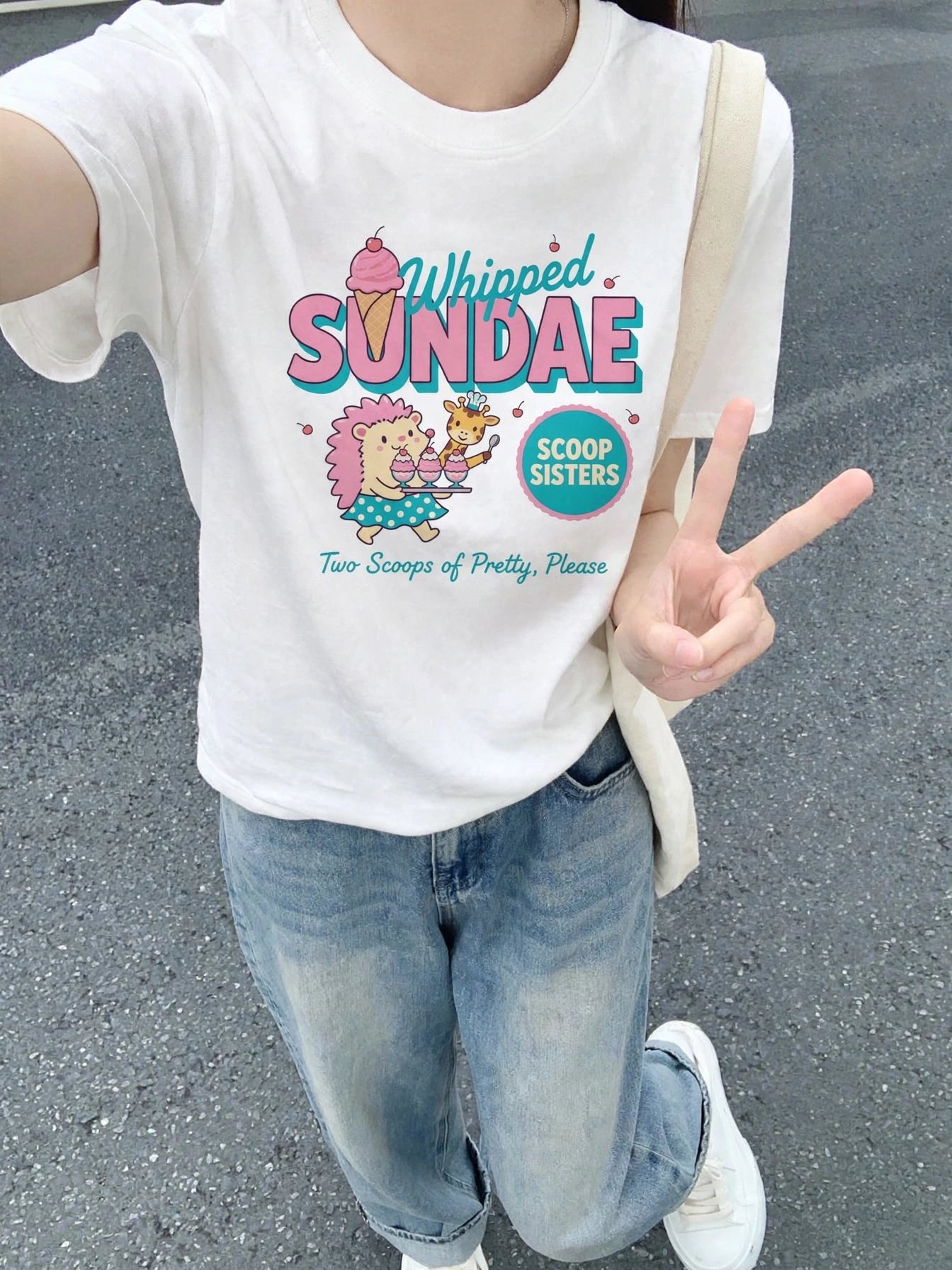 Scoop Sisters "Whipped Sundae" Graphic Tee product image (1)