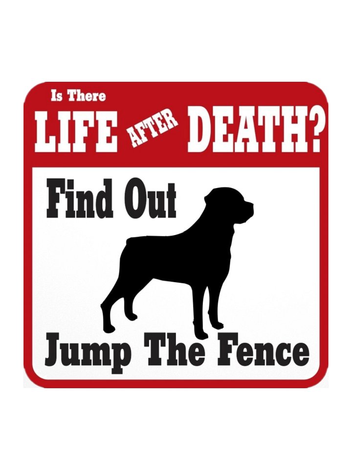 Rottweiler Warning Kiss Cut Stickers product image (2)