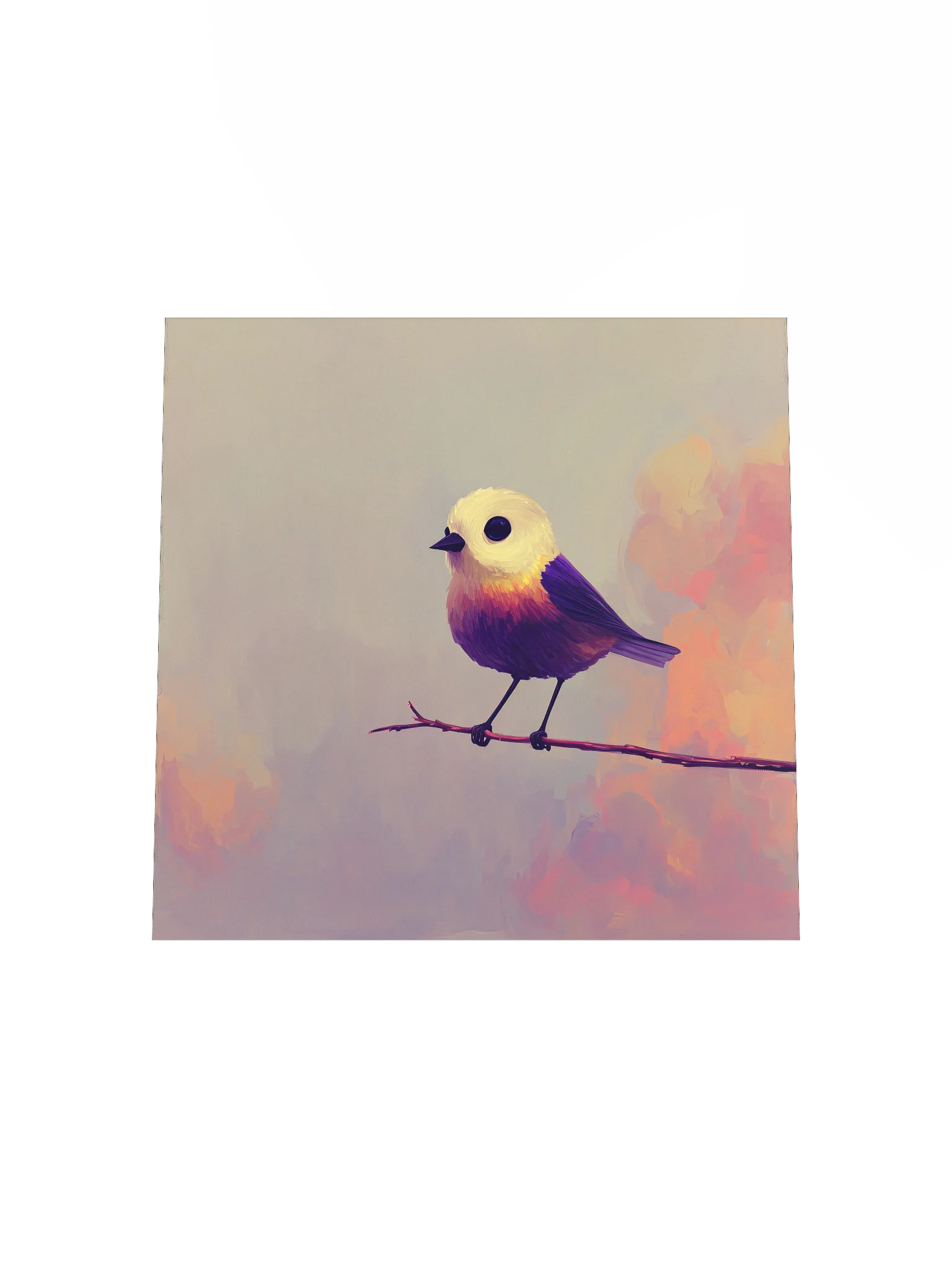 Purple Place: Whimsical Bird on Branch product image (16)